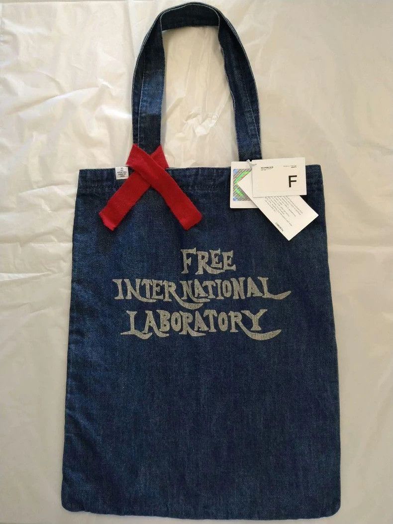 Visvim Denim Tote Bag with Red Accents Size ONE SIZE - 1 Thumbnail