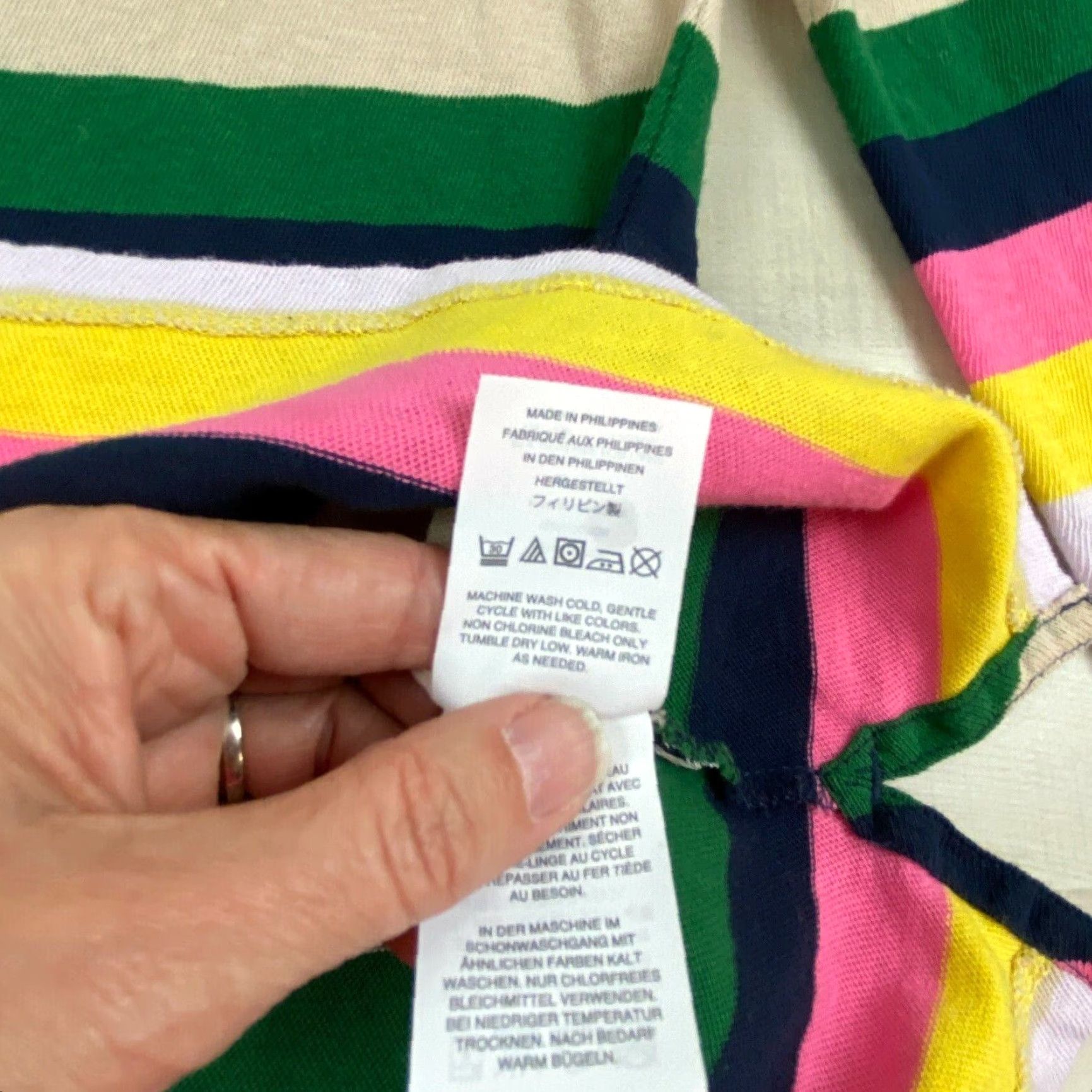 J.Crew J.Crew Womens Striped Boatneck Sweater XS Multicolor 100% Cotton Soft Ladies Size XS / US 0-2 / IT 36-38 - 6 Thumbnail