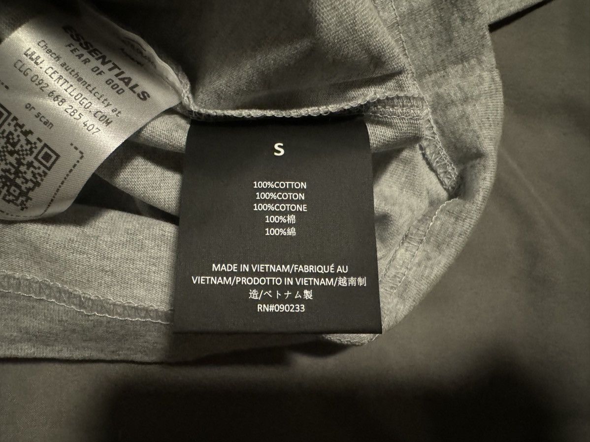 Essentials × Fear of God Essentials FOG Jersey Crewneck T-Shirt Light Heather Grey Size US S / EU 44-46 / 1 - 10 Thumbnail