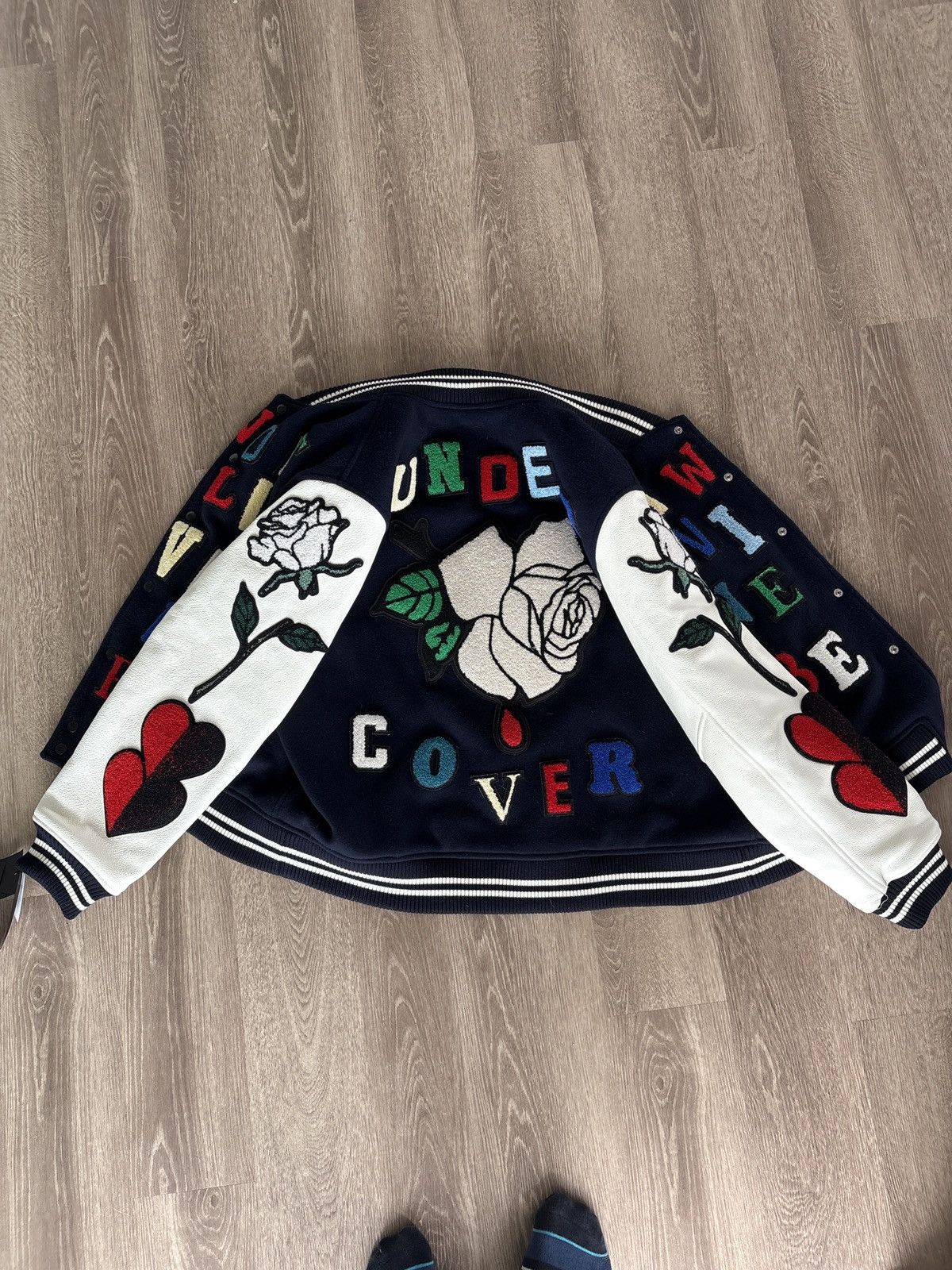 Undercover UC2C4206-2-NAVY Undercover Varsity Jacket Size US XL / EU 56 / 4 - 2 Thumbnail