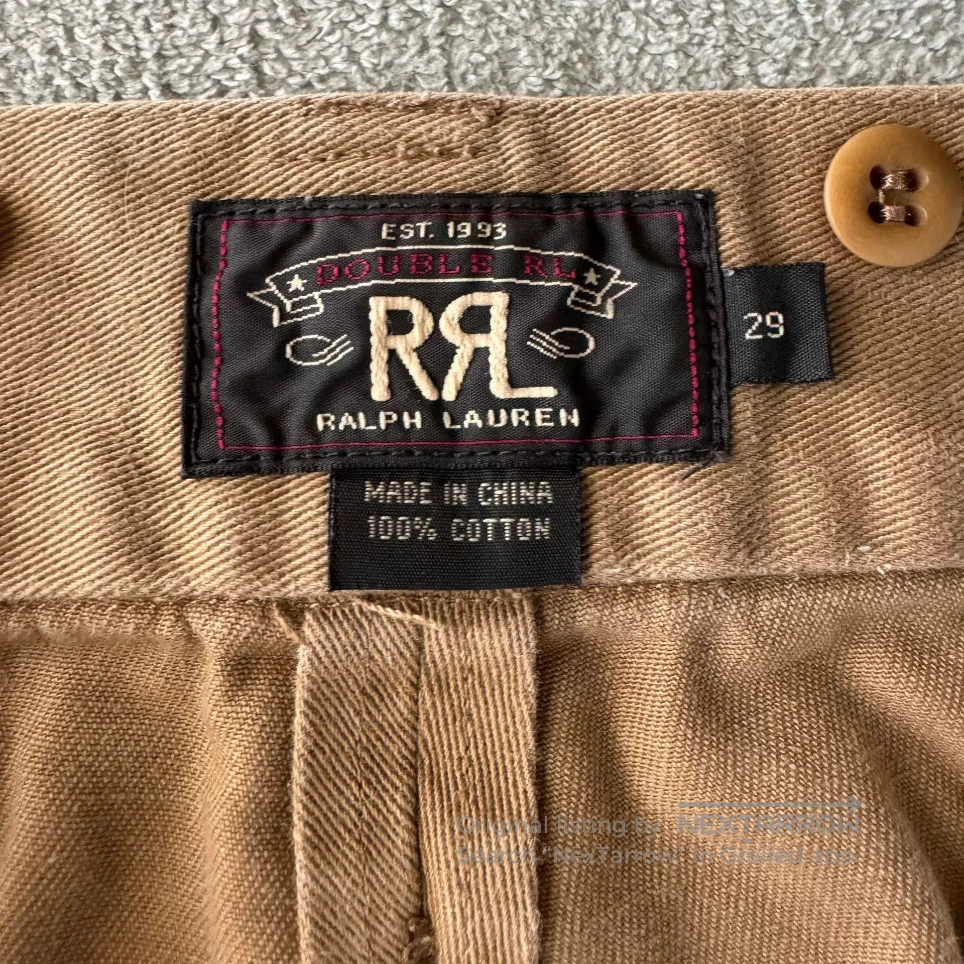 RRL Ralph Lauren RRL Ralph Lauren Double RL Khaki Military Pants. Size US 29 - 5 Thumbnail