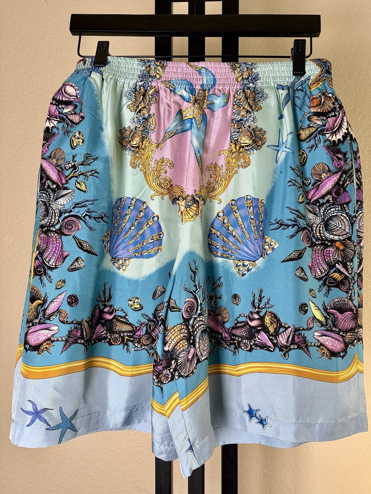 Versace Versace Tresor de la Mer Silk Shorts NWT Italy Mens IT 50 Size US 34 / EU 50 - 3 Thumbnail