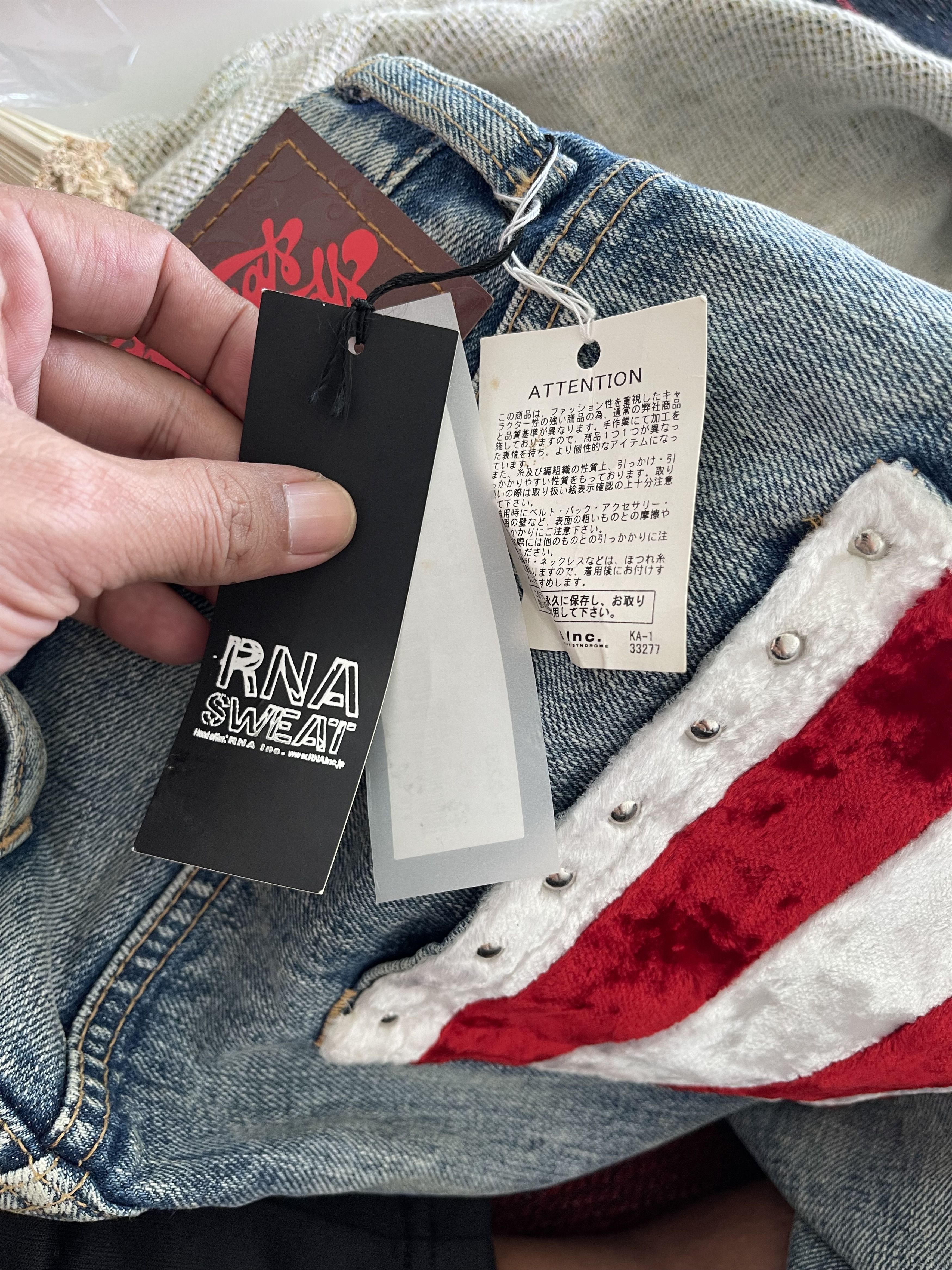 Designer × Japanese Brand RNA INC SLANG Distressed Denim Jeans Travis Schott Style Size US 34 / EU 50 - 3 Thumbnail