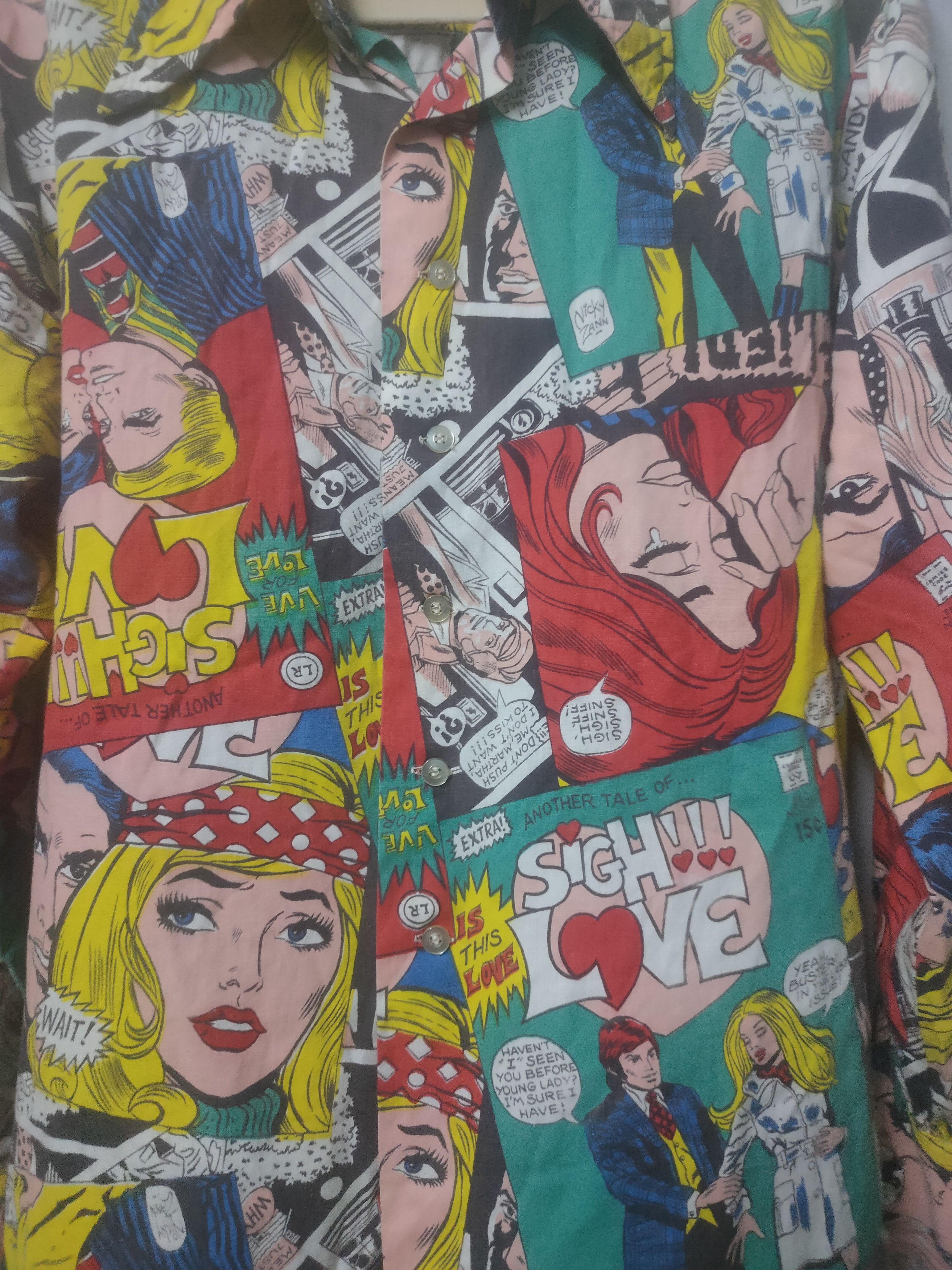 Cartoon Network × DC Comics × Vintage Vintage 70s nicky Zane comic over print Size 38L - 4 Thumbnail