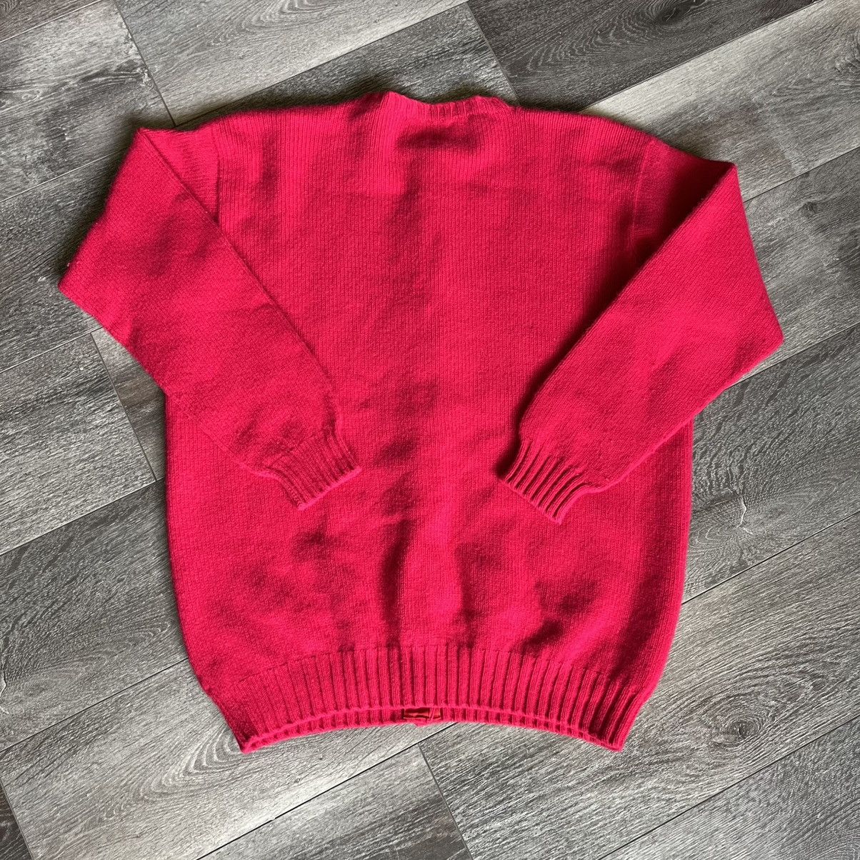 Vintage Vintage Laurence J Smith Shetland Lambswool Cardigan Sweater Size L / US 10 / IT 46 - 2 Thumbnail