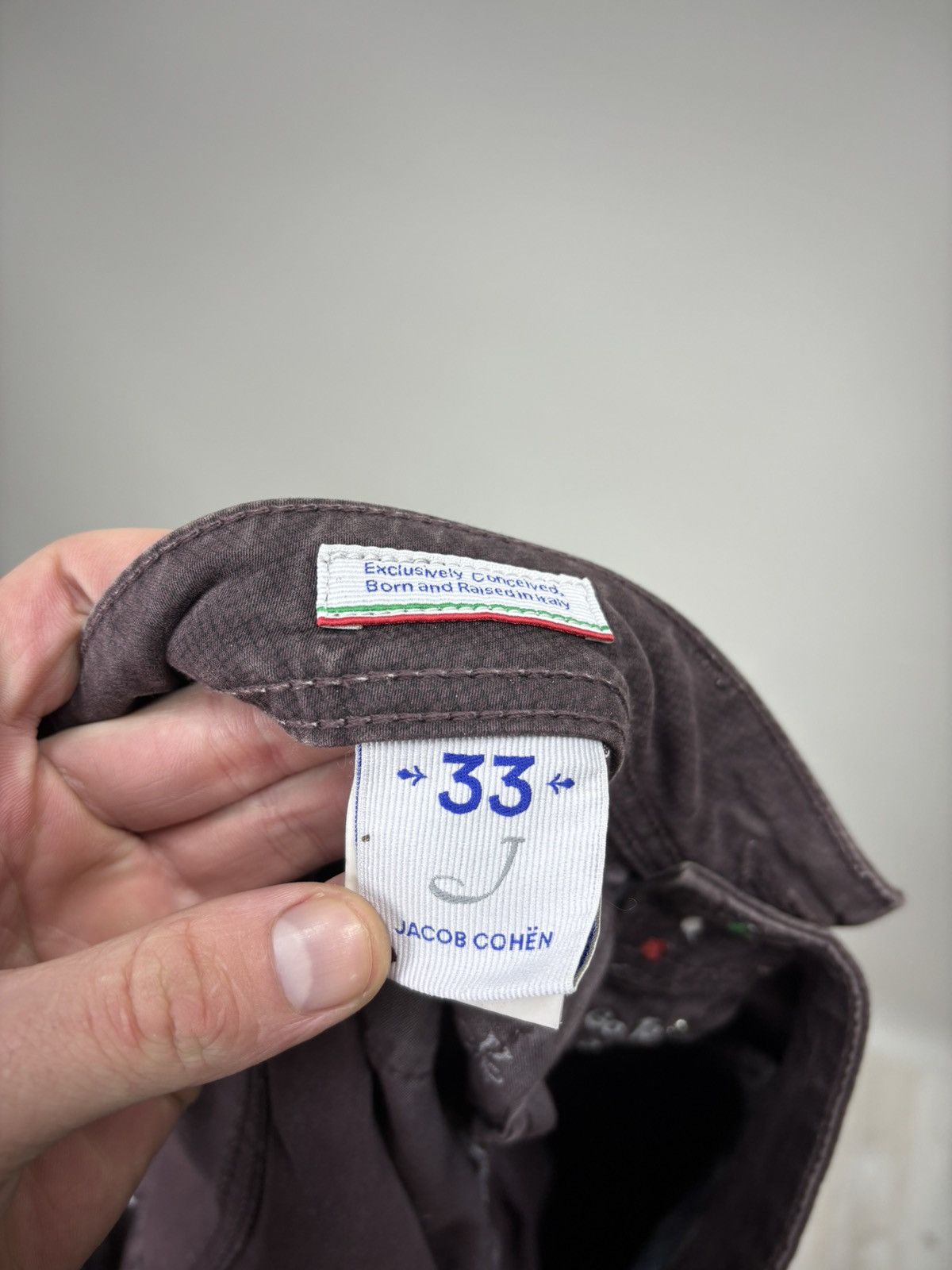 Jacob Cohen Mens pants Jacob Cohen Size 33 Color Brown/Burgundy Size US 33 - 9 Thumbnail