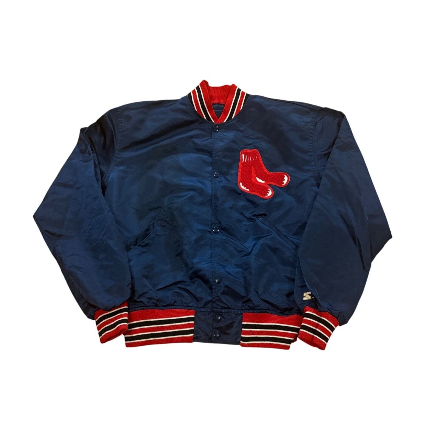 Starter Vintage Starter Boston Red Sox MLB Nylon Satin Blue Jacket M Size US XL / EU 56 / 4 - 1 Thumbnail