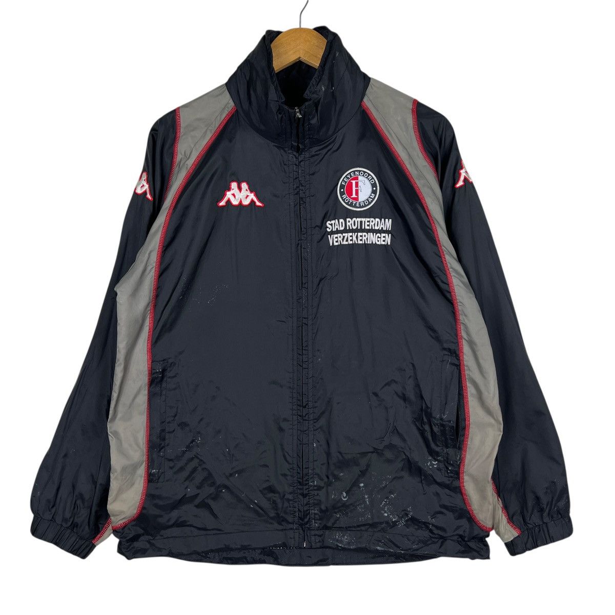 Kappa 🔥 Kappa Feyenoord Rotterdam Light Jacket Size US S / EU 44-46 / 1 - 2 Thumbnail