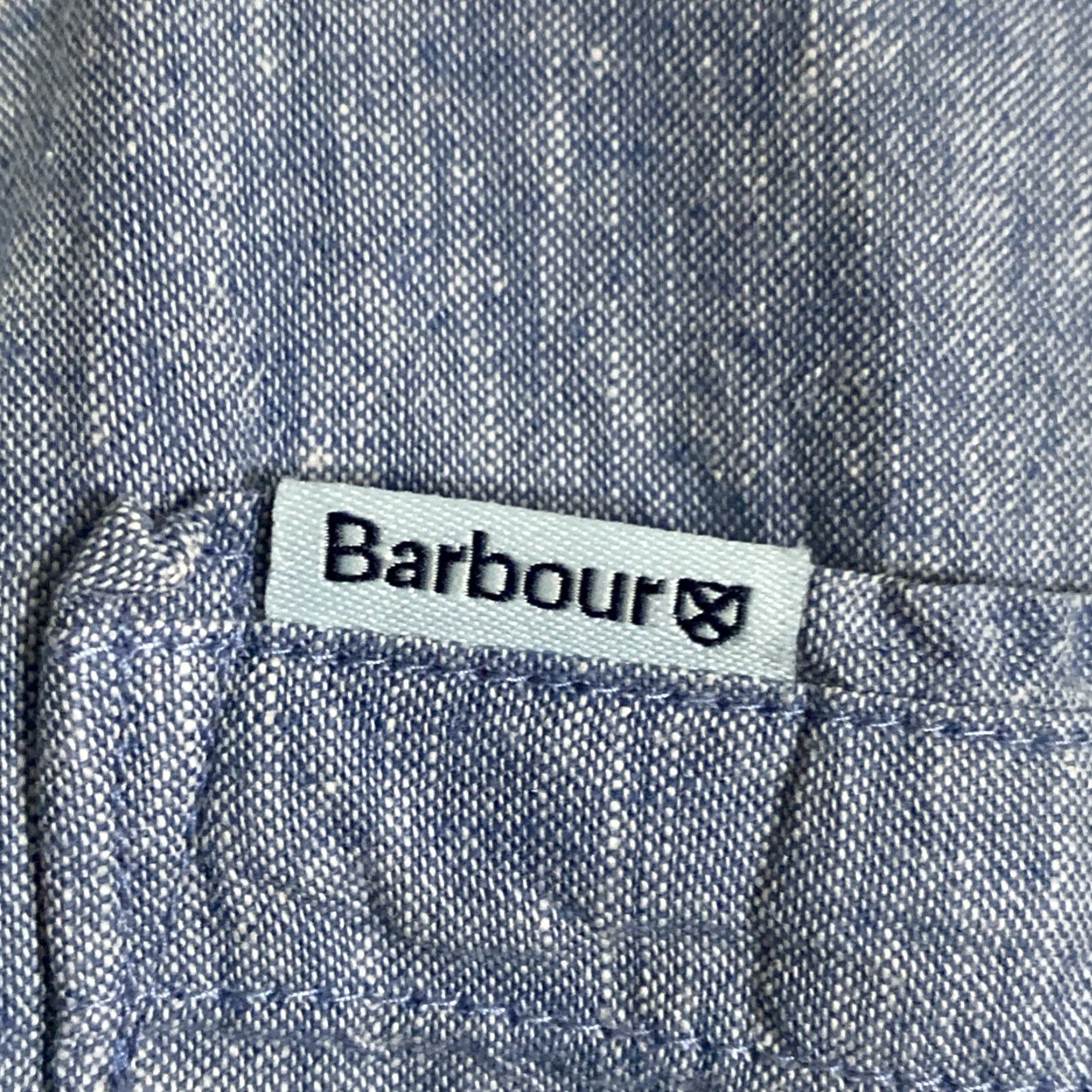 Barbour Barbour Button-Up Shirt Mens Large Blue Linen Short Sleeve L 26x30 Size US L / EU 52-54 / 3 - 5 Thumbnail