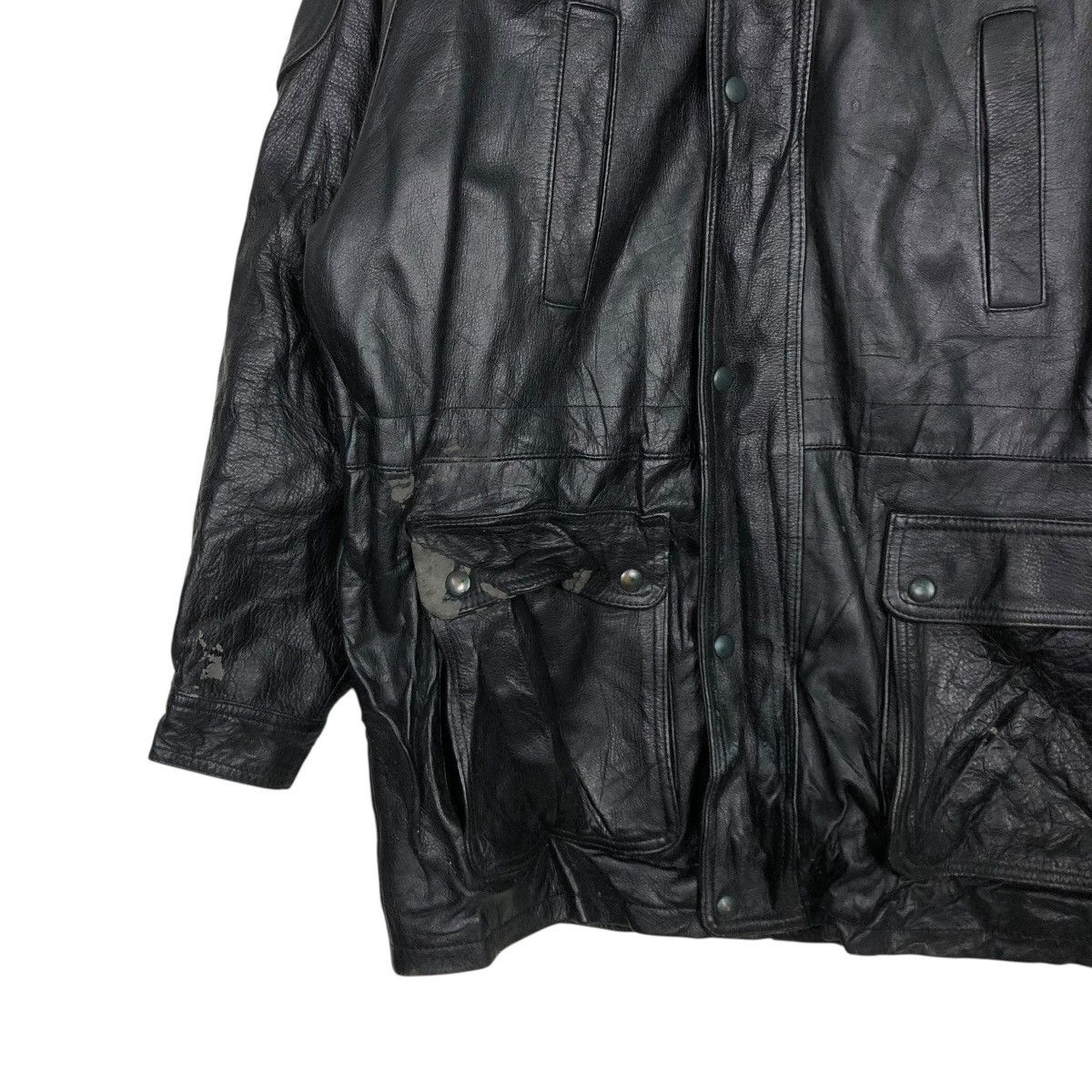 Japanese Brand 🔥VINTAGE BIKER LEATHE RJACKET BLANKET D’HOMME A HOMME Size US M / EU 48-50 / 2 - 6 Thumbnail