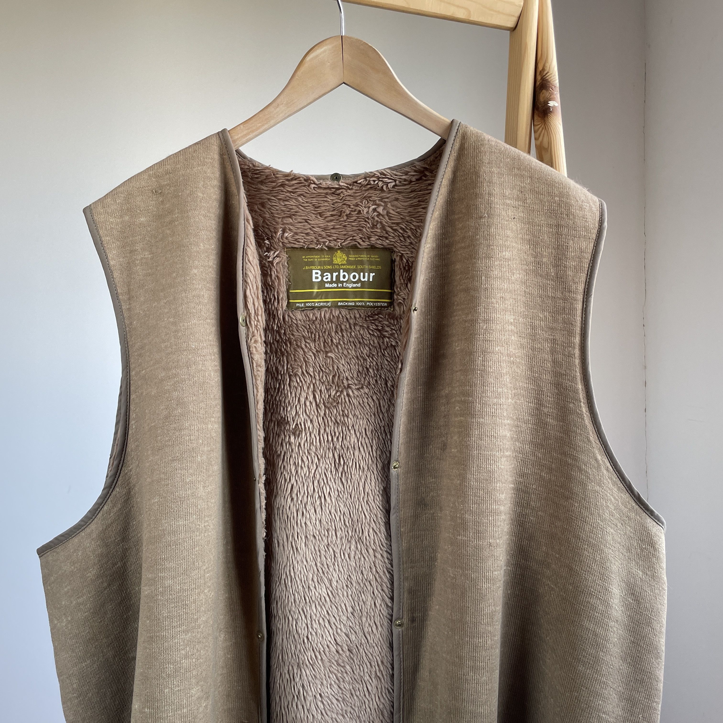 Barbour Barbour Vintage 70's Warm Pile Lining Vest Chest 54'' Size US XXL / EU 58 / 5 - 3 Thumbnail