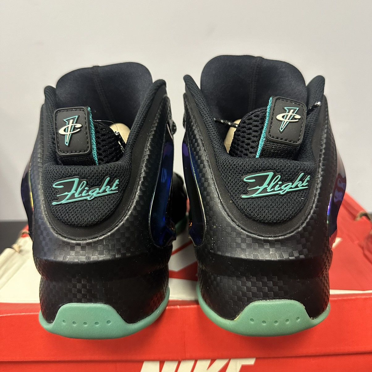 Nike Nike Air Lil Penny Posite Black Hyper Jade Reflective Men Size US 11.5 / EU 44-45 - 4 Thumbnail