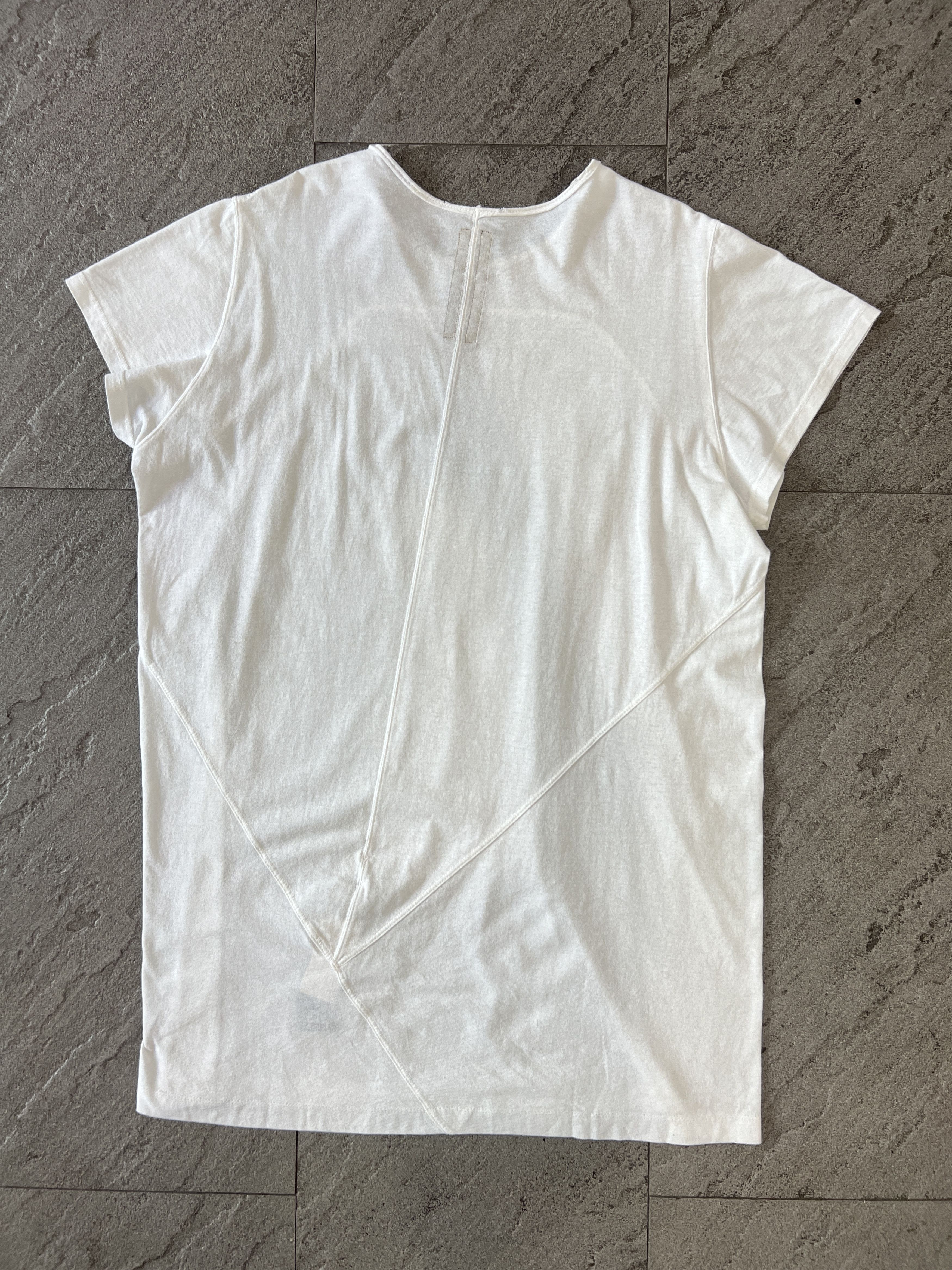 Rick Owens Drkshdw Rick Owens Level T-Shirt signature jersey White XL Size US XL / EU 56 / 4 - 4 Thumbnail