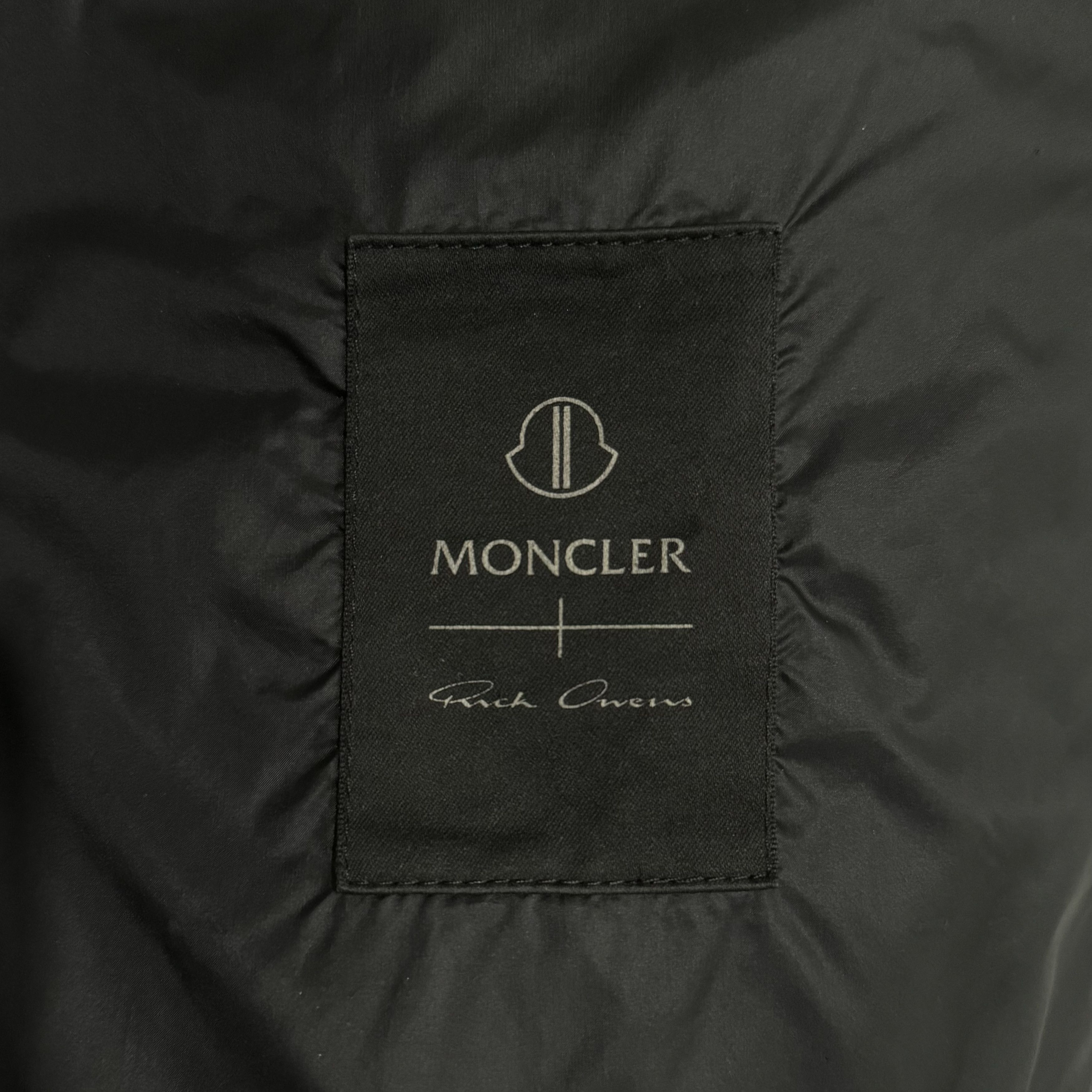 Moncler × Rick Owens Rick Owens X Moncler Quilted Shell Down Bomber Jacket Size US S / EU 44-46 / 1 - 4 Thumbnail