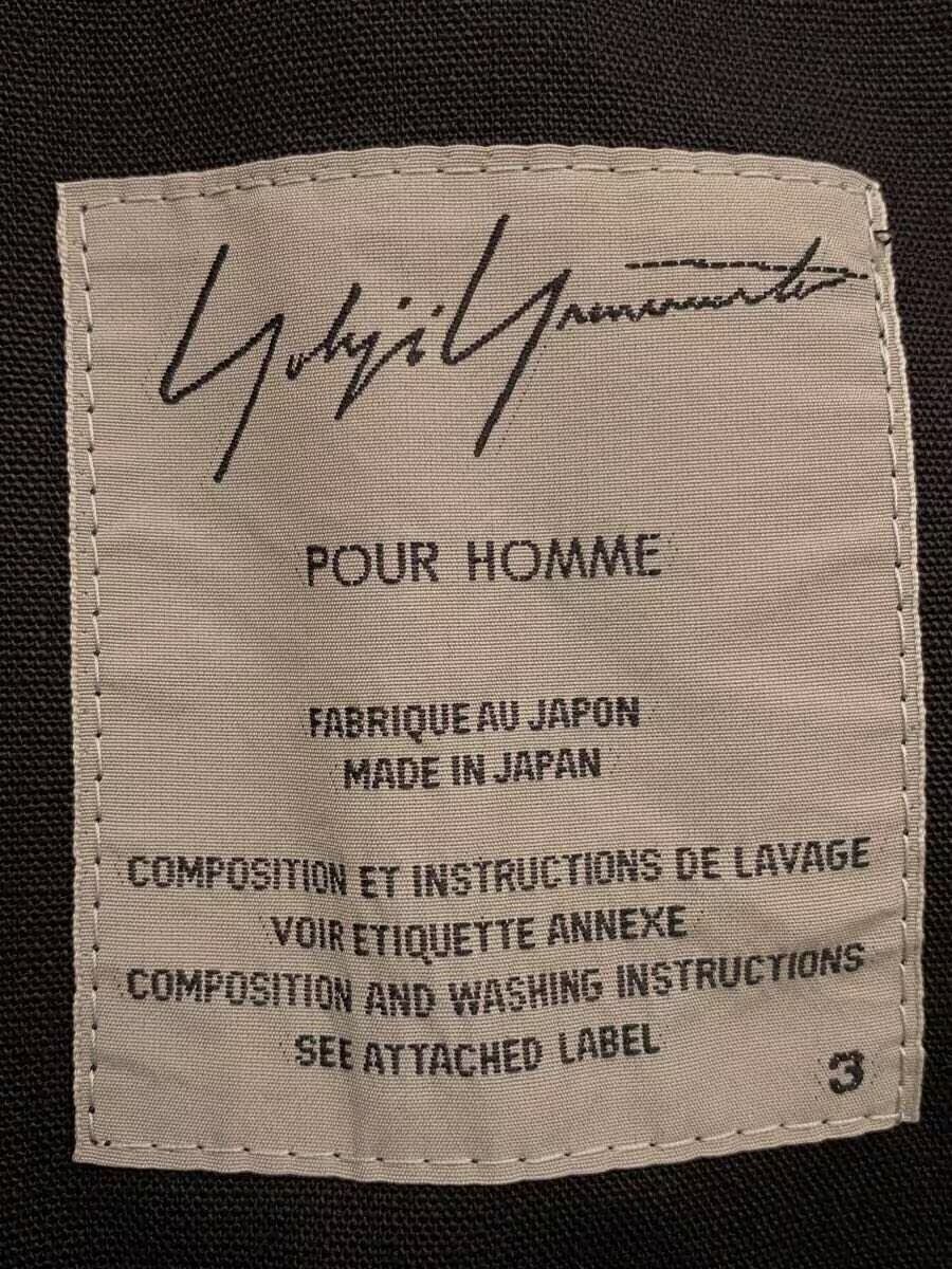Yohji Yamamoto yohji yamamoto POUR HOMME Wool/BLK Hooded coat Size US XL / EU 56 / 4 - 4 Thumbnail