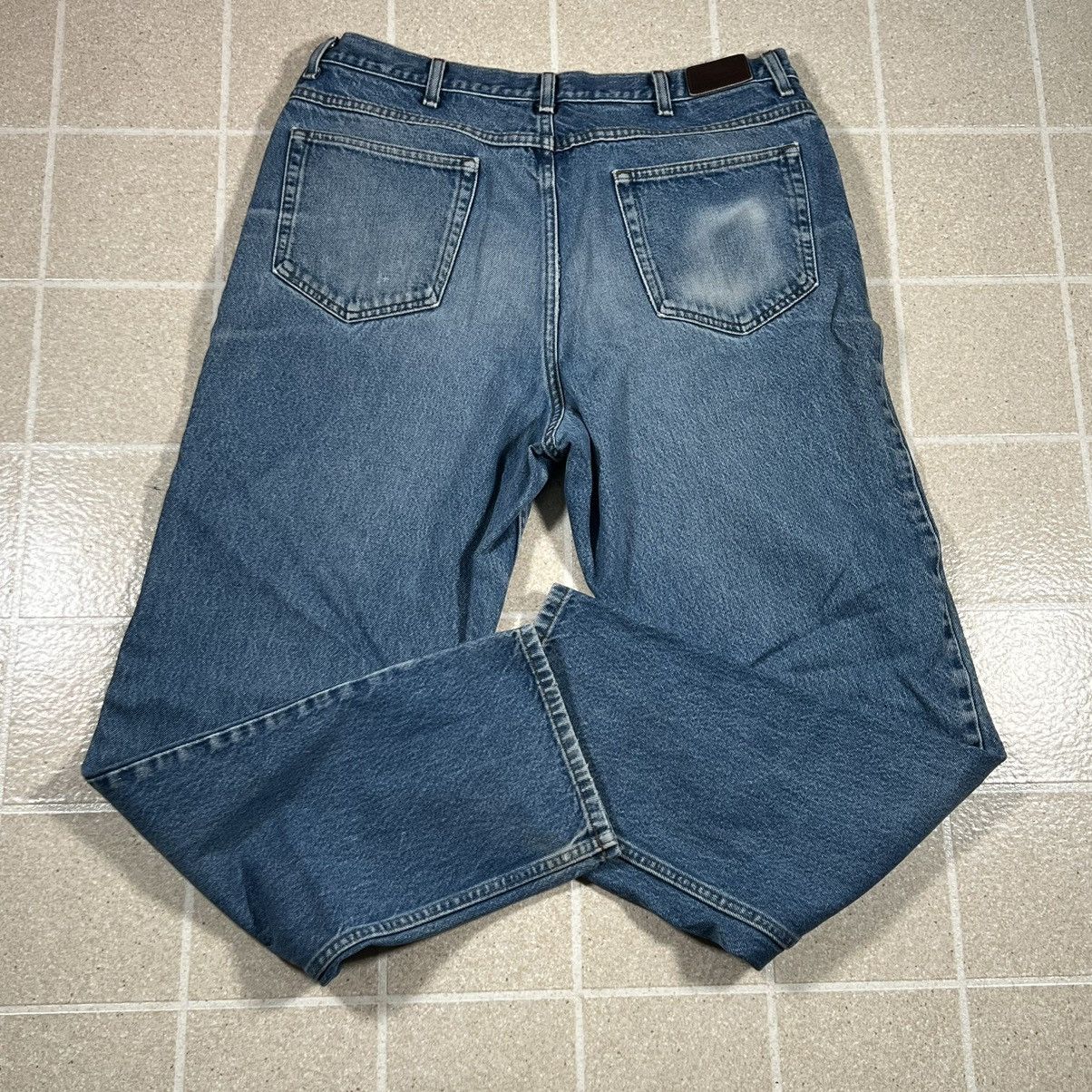 L.L. Bean × Vintage LL Bean Jeans Mens Natural Fit Straight Leg Workwear Denim Size US 38 / EU 54 - 3 Thumbnail