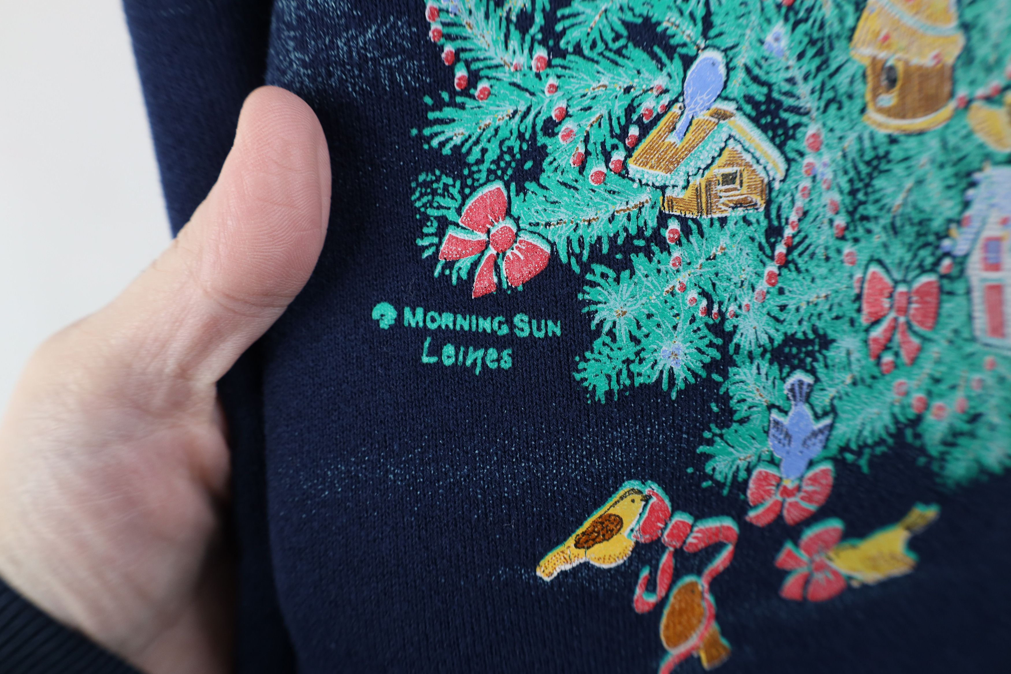 Vintage Vintage 90s Streetwear Christmas Tree Layered Sweatshirt USA Size L / US 10 / IT 46 - 5 Thumbnail