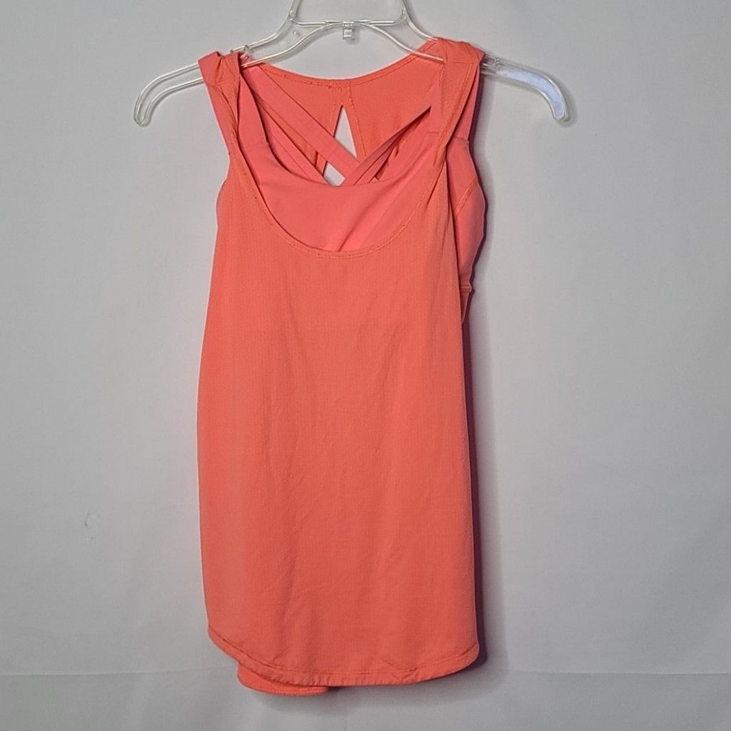 Lululemon Lululemon orange strappy bra tank workout top 6 Size M / US 6-8 / IT 42-44 - 3 Thumbnail