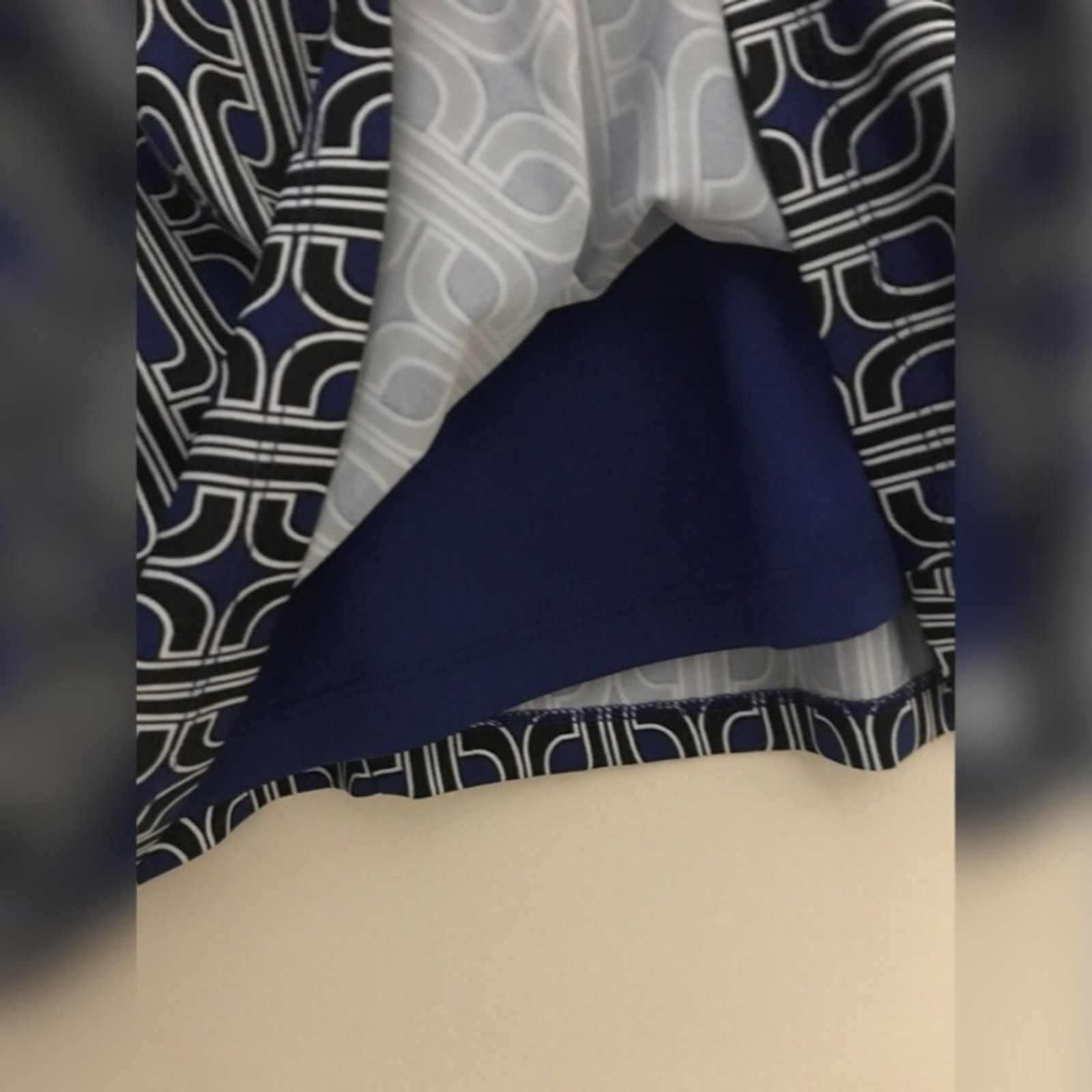 Other Motherhood Maternity Blue White & Black Dress Size M / US 6-8 / IT 42-44 - 6 Thumbnail