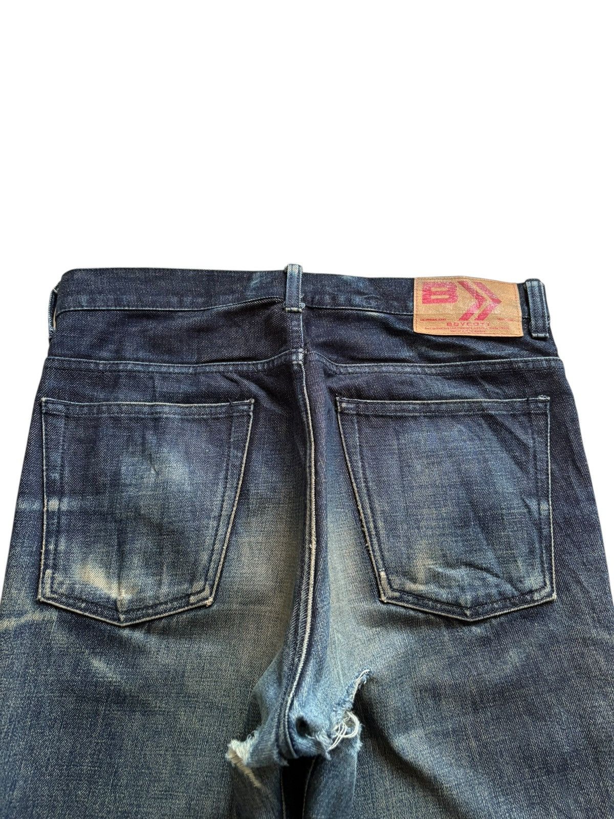 Boycott × Japanese Brand Vintage Boycott Rusty Mud Wash Distress Rip Flare Jeans Size US 32 / EU 48 - 8 Thumbnail