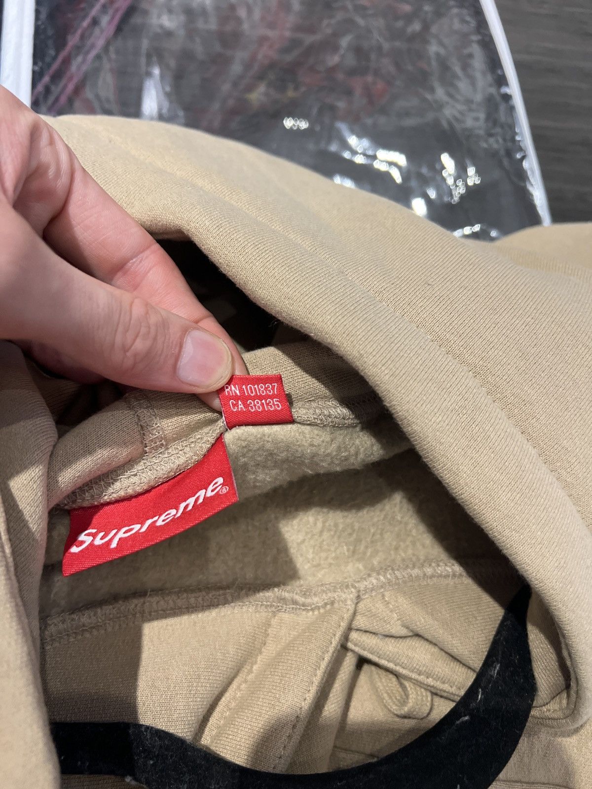 Supreme Supreme Motion Logo Hoodie Tan SS23 Size US L / EU 52-54 / 3 - 4 Thumbnail
