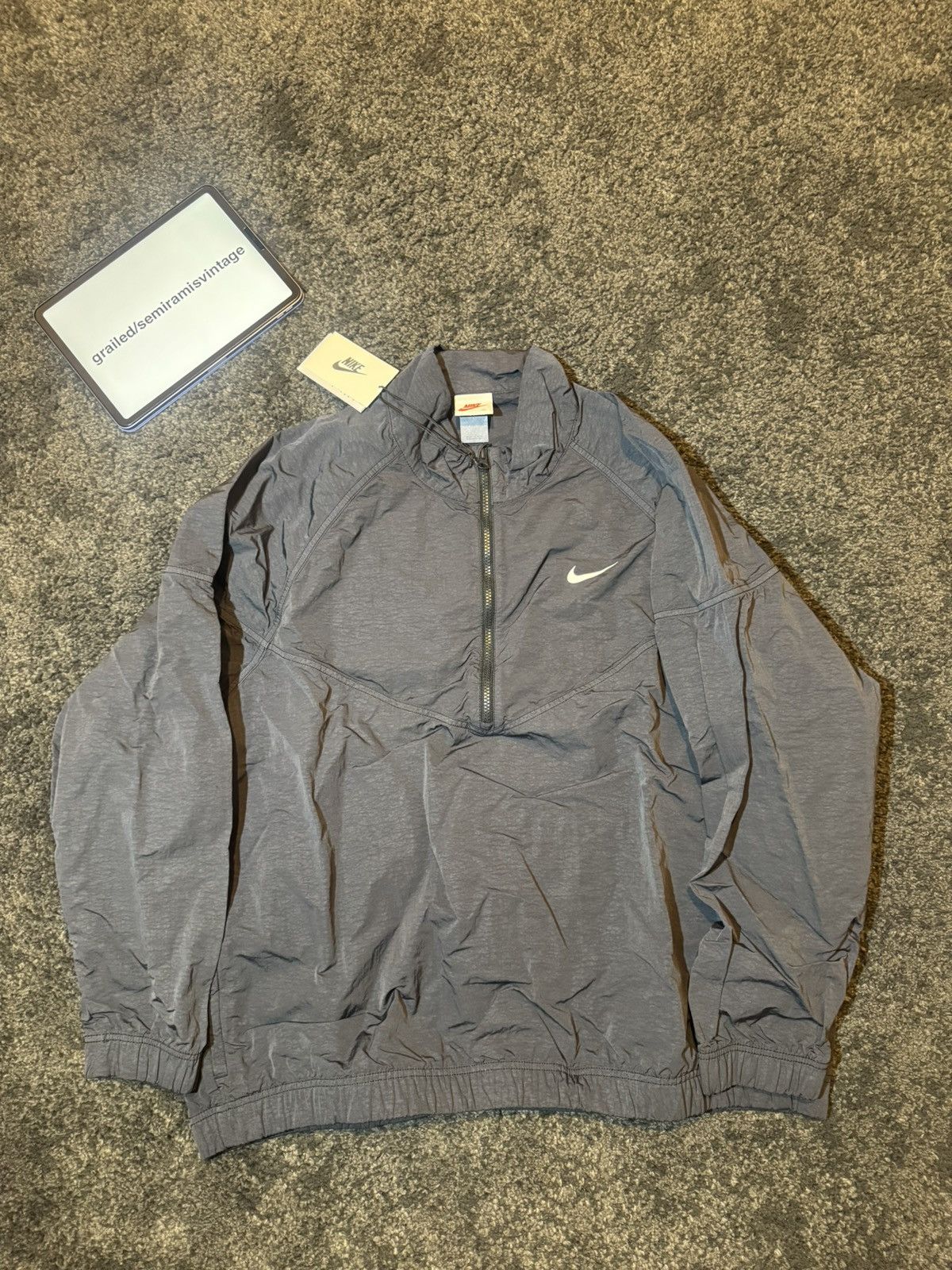 Nike × Stussy Nike x Stussy Windrunner Jacket Off Noir Size US XL / EU 56 / 4 - 1 Thumbnail