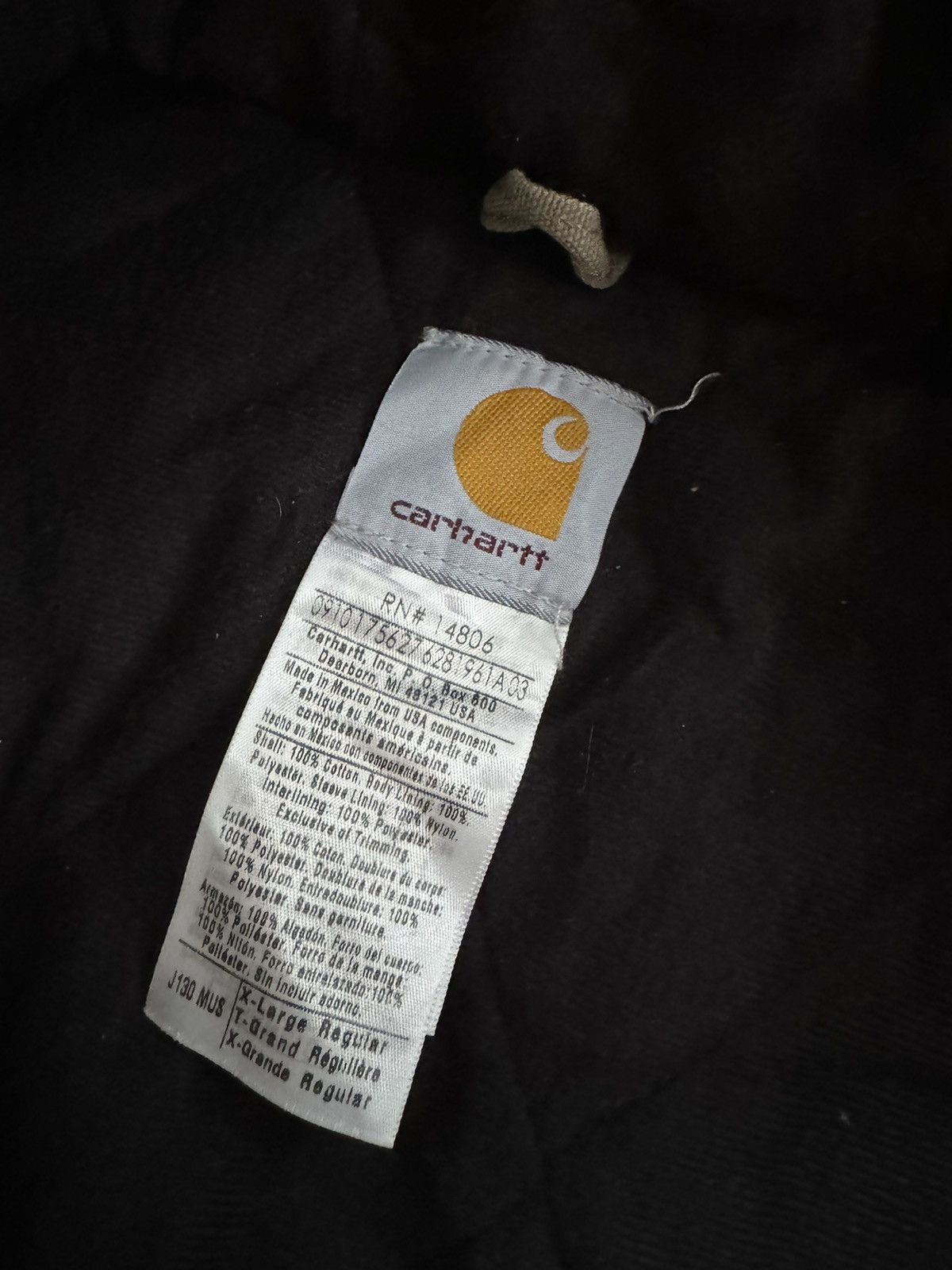 Carhartt Carhartt J130 Beige quilted flannel jacket coat Size US XL / EU 56 / 4 - 5 Thumbnail