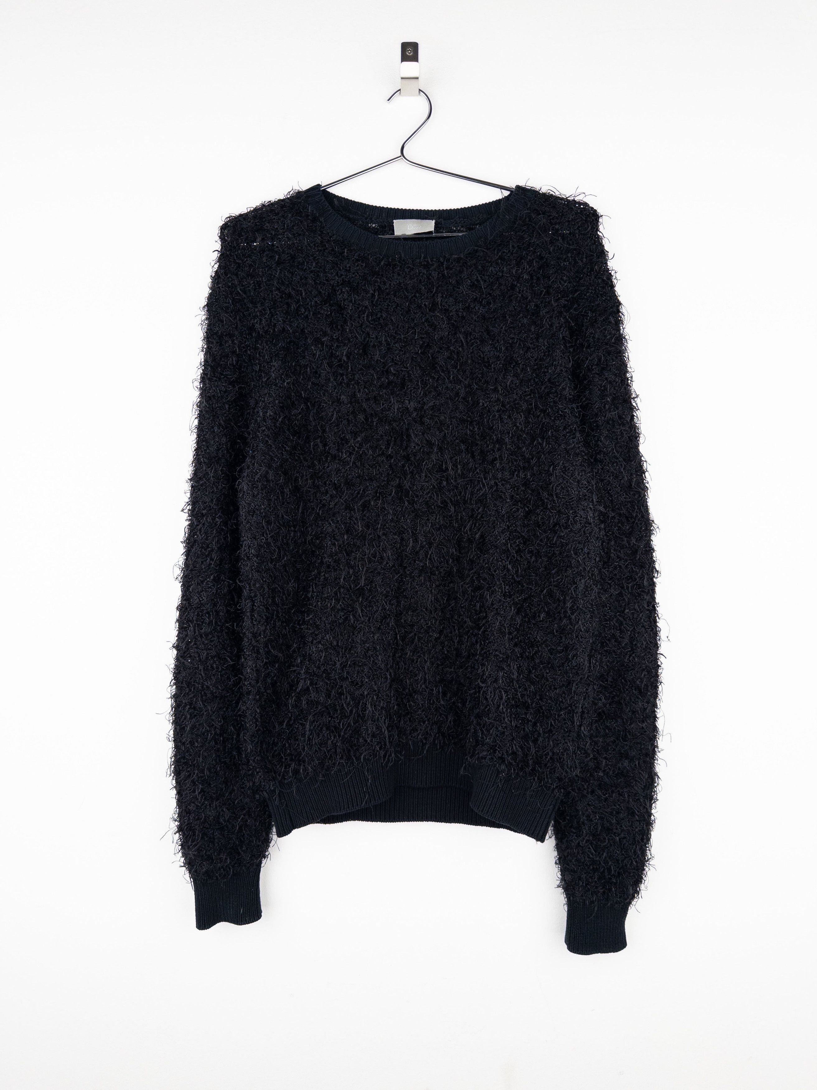 Dior Homme by Kris van Assche SS09 Fuzzy Boucle Knit Sweater Size US M / EU 48-50 / 2 - 1 Thumbnail