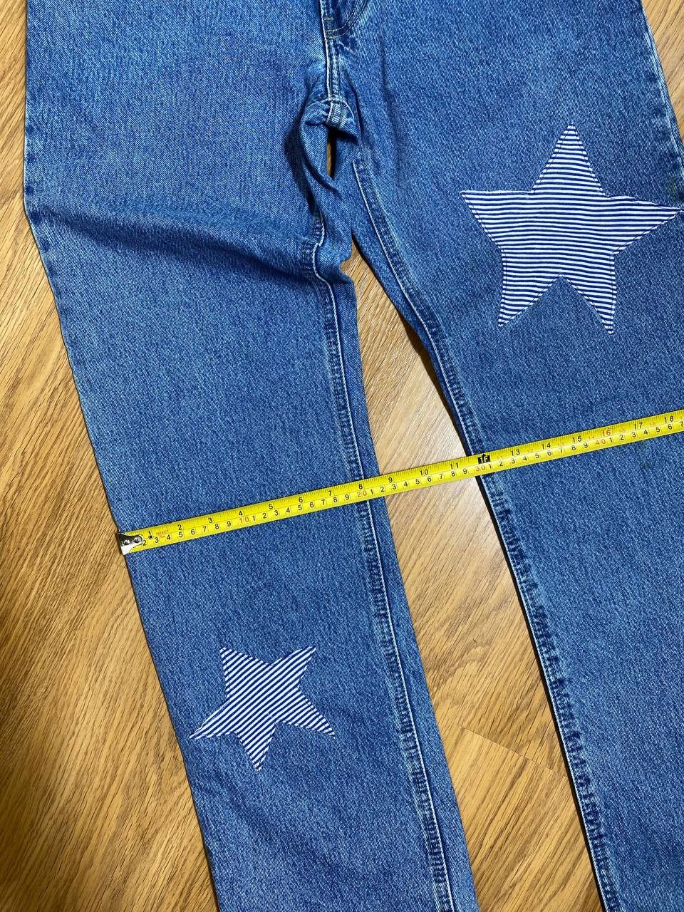 Vintage 💥Distressed Vintage Flared Dirty Washed Crash Denim Jeans Size US 32 / EU 48 - 5 Thumbnail