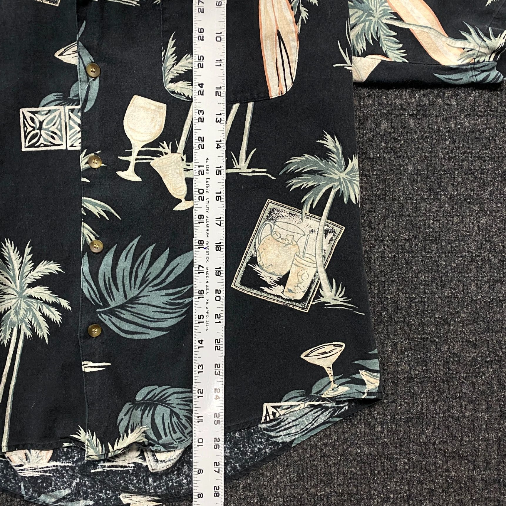Vintage VINTAGE Summa Hawaiian Shirt Button Up L Silk Black Cocktail Surfboard Palm Shirt Size US L / EU 52-54 / 3 - 6 Thumbnail