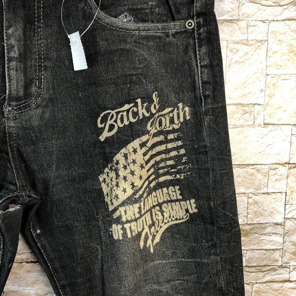 Japanese Brand Japan vintage Black Denim jeans Pants #A639 Size US 29 - 9 Thumbnail