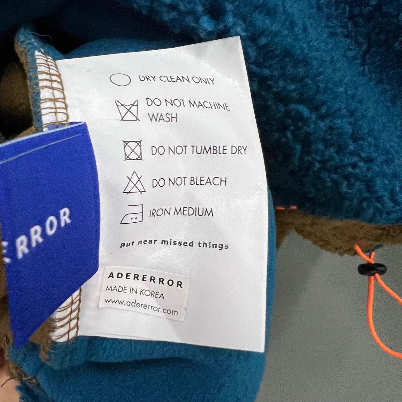 Ader Error ADER ERROR colorblock faux fleece jacket Size US M / EU 48-50 / 2 - 3 Thumbnail