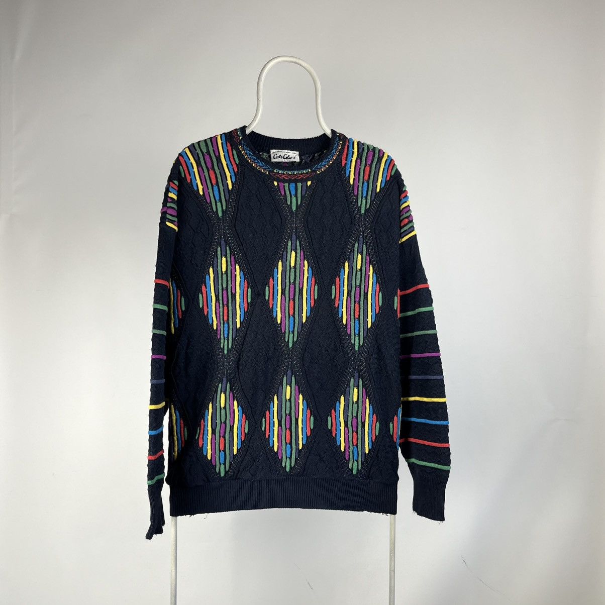 Carlo Colucci Carlo Colucci Sweater Coogi style Australian Avant Garde Size US L / EU 52-54 / 3 - 1 Thumbnail