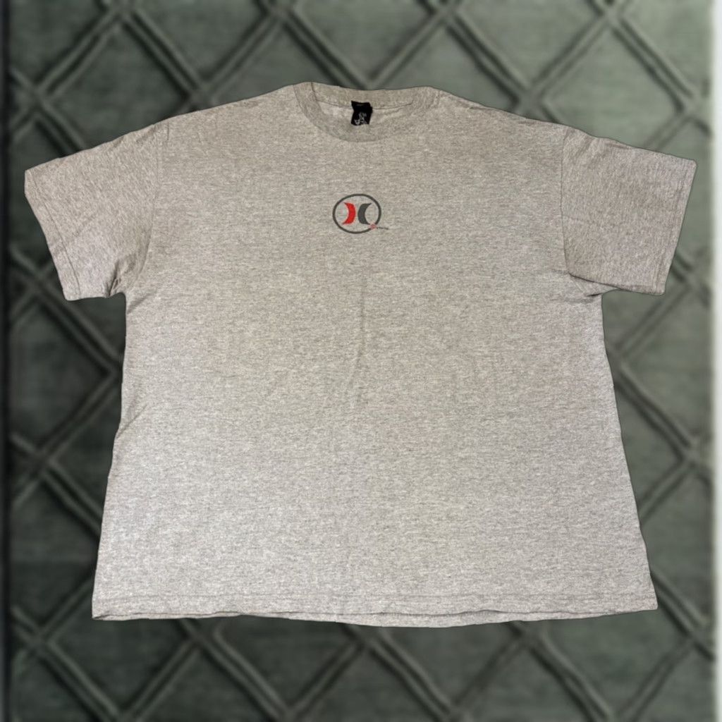 Hurley VINTAGE Hurley Circle Logo T-Shirt Grey XL Men Size US XL / EU 56 / 4 - 1 Thumbnail