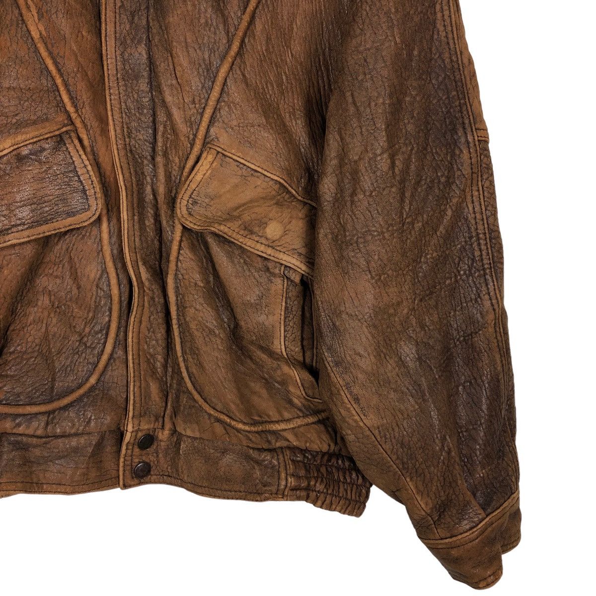 Issey Miyake 🔥Vintage Fly Leather Jacket Bomber Design Marilyn Manrose Size US M / EU 48-50 / 2 - 5 Thumbnail