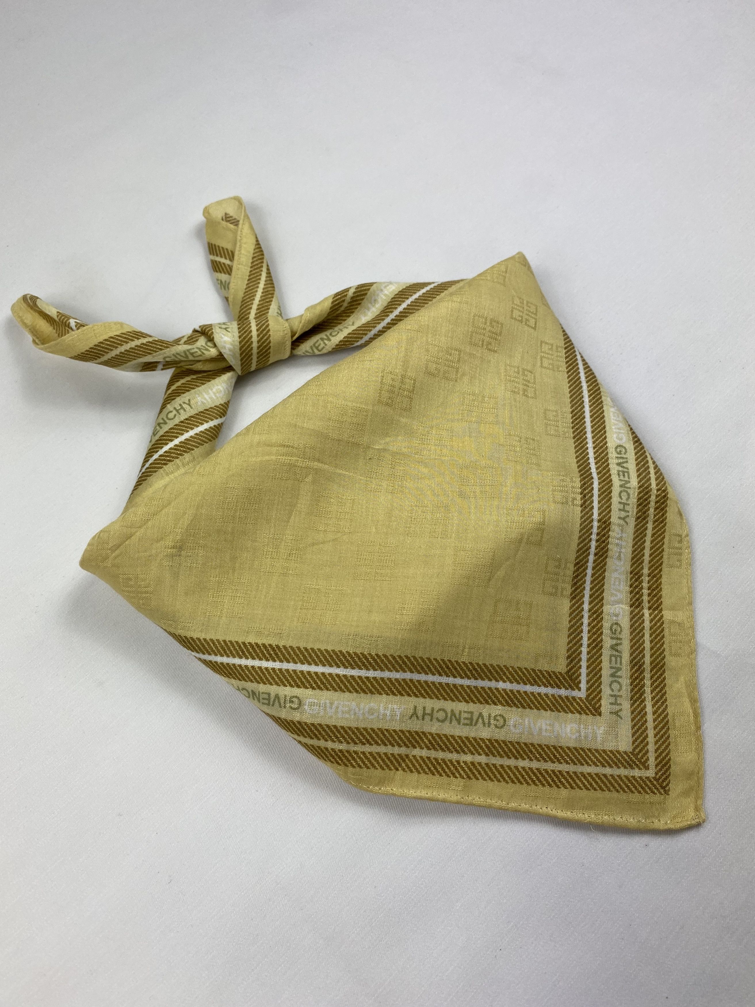 Vintage Givenchy Monogram Handkerchief / Bandana / Neckerchief Size ONE SIZE - 2 Thumbnail