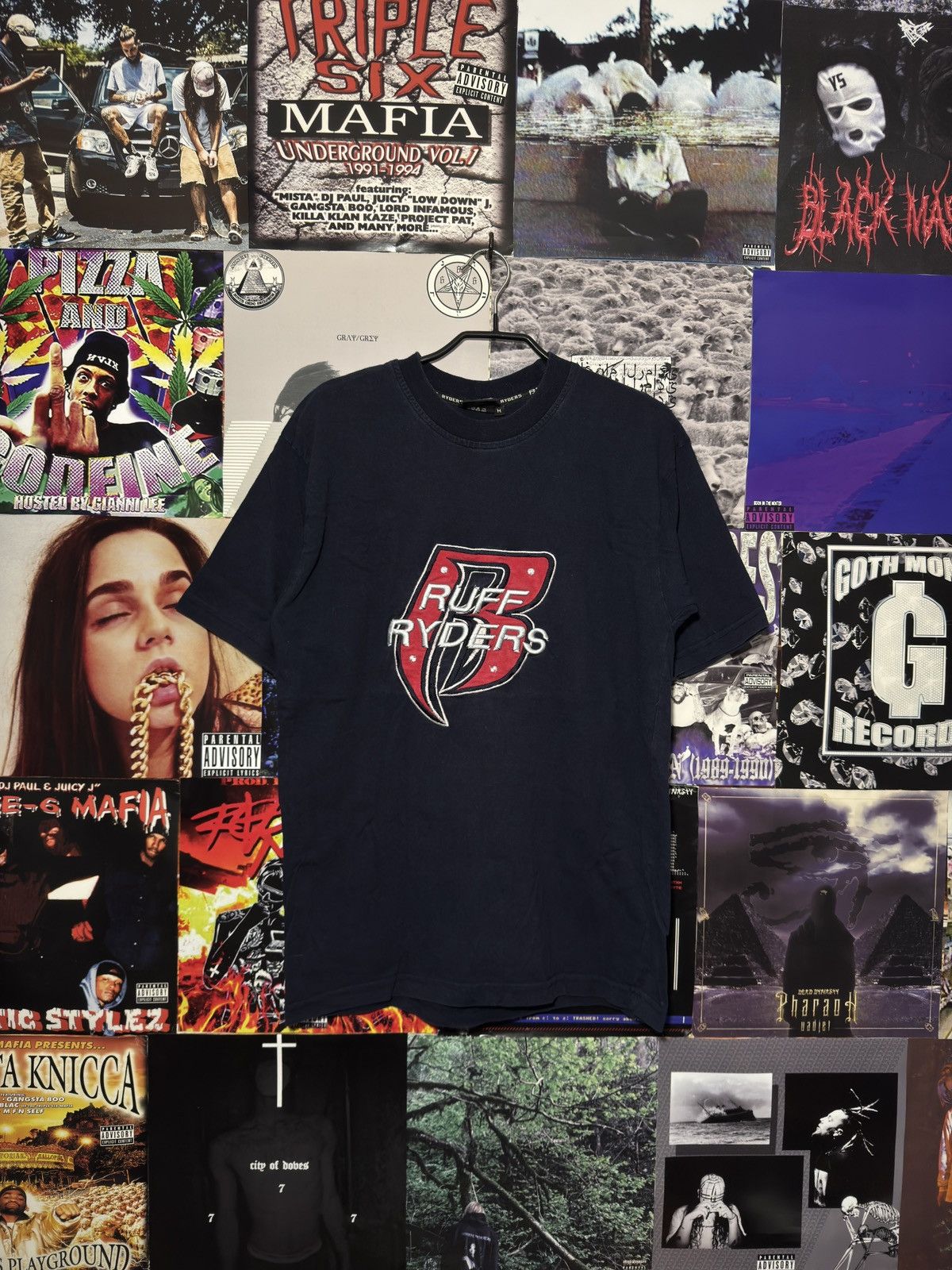 Vintage Ruff Ryders Big Logo Hip-Hop Rap Tee TShirt