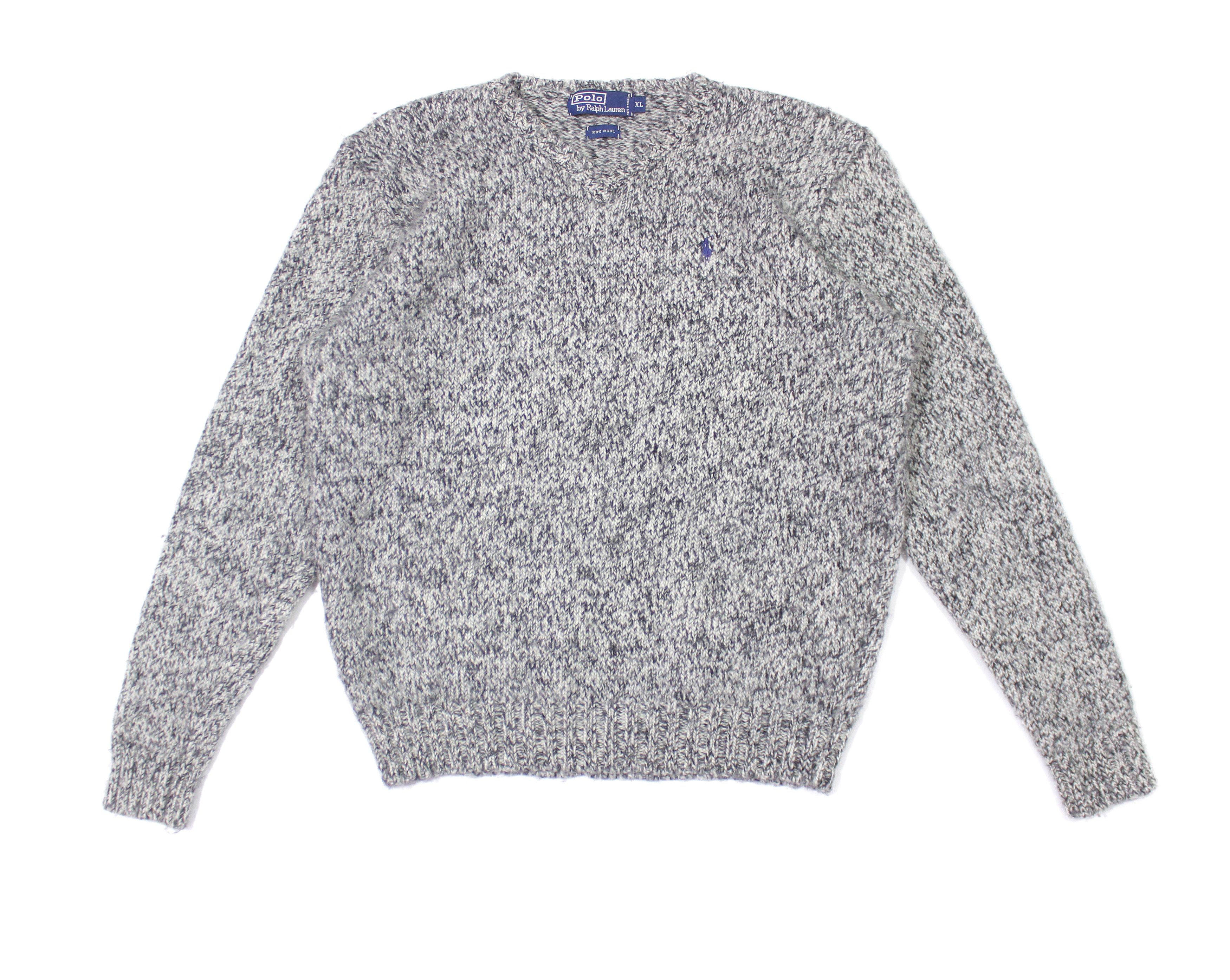 Polo Ralph Lauren 90S Melange Wool Heavy Knit Size US M / EU 48-50 / 2 - 1 Thumbnail