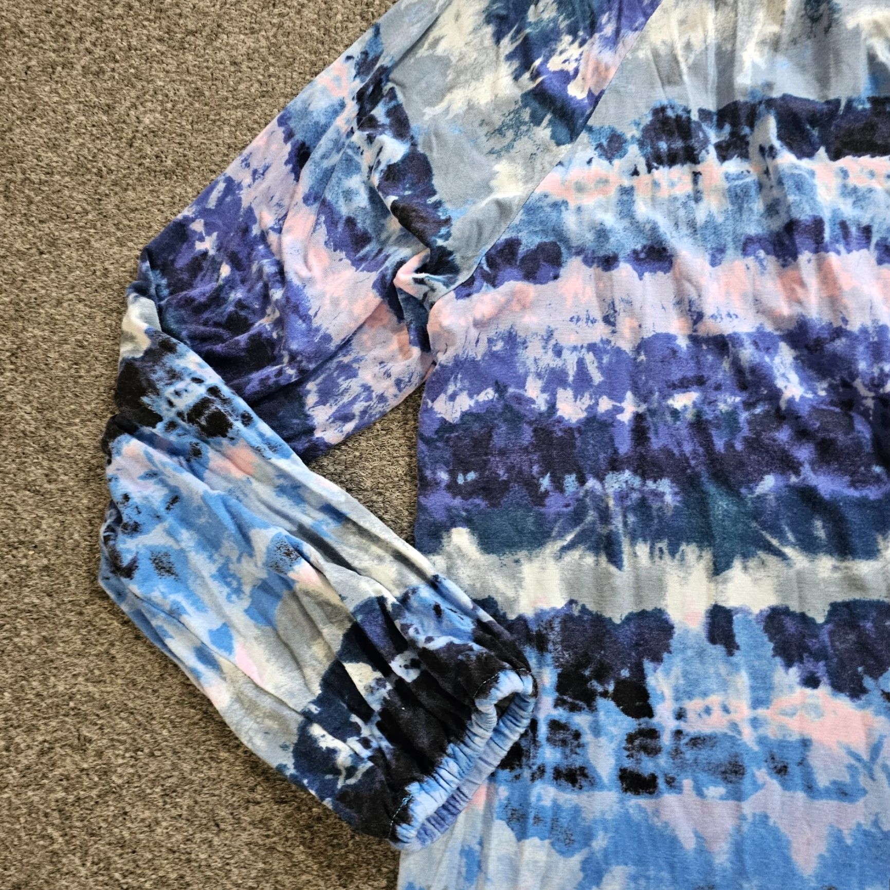 Vintage Belle Kim Gravel Top Women XL Blue Purple Striped Round Neck 3/4 Sleeve Casual ShirtWomen XL Purple Striped Round Neck 3/4 Sleeve Belle Kim Gravel Top Size XL / US 12-14 / IT 48-50 - 4 Thumbnail