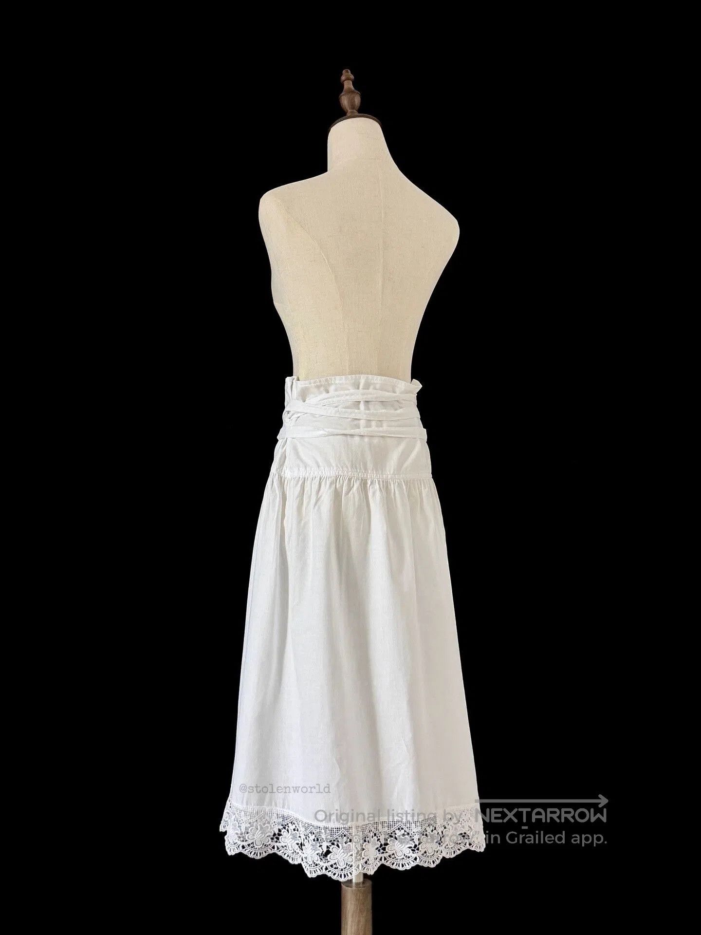 Comme des Garcons Comme des Garçons White Lace Wrap Skirt. Size 27" / US 4 / IT 40 - 9 Thumbnail