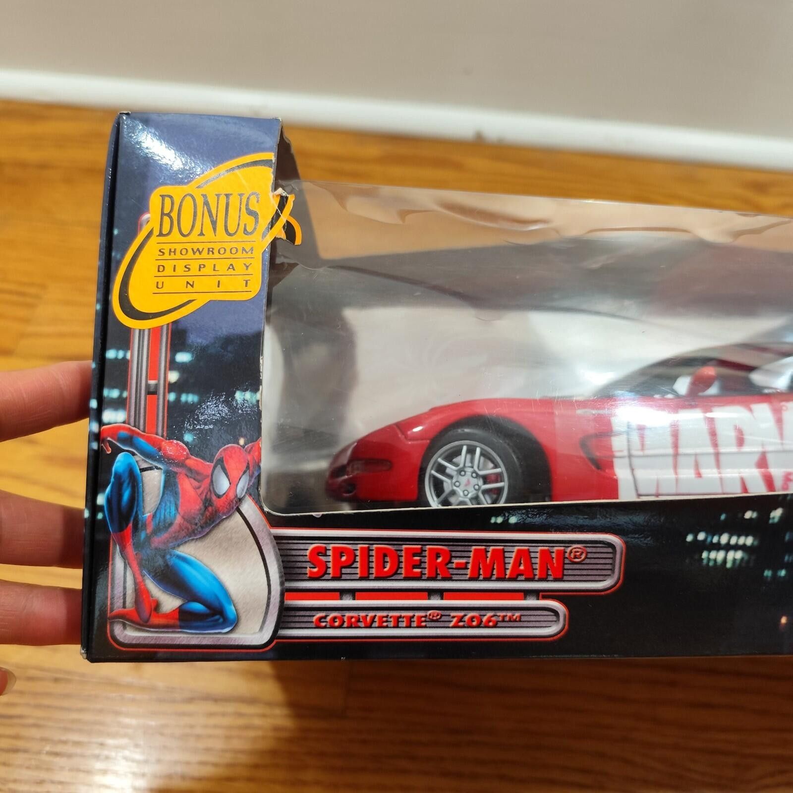 Other Marvel Spiderman Maisto 2003 1:18 Scale Corvette Z06 Diecast Size ONE SIZE - 6 Thumbnail