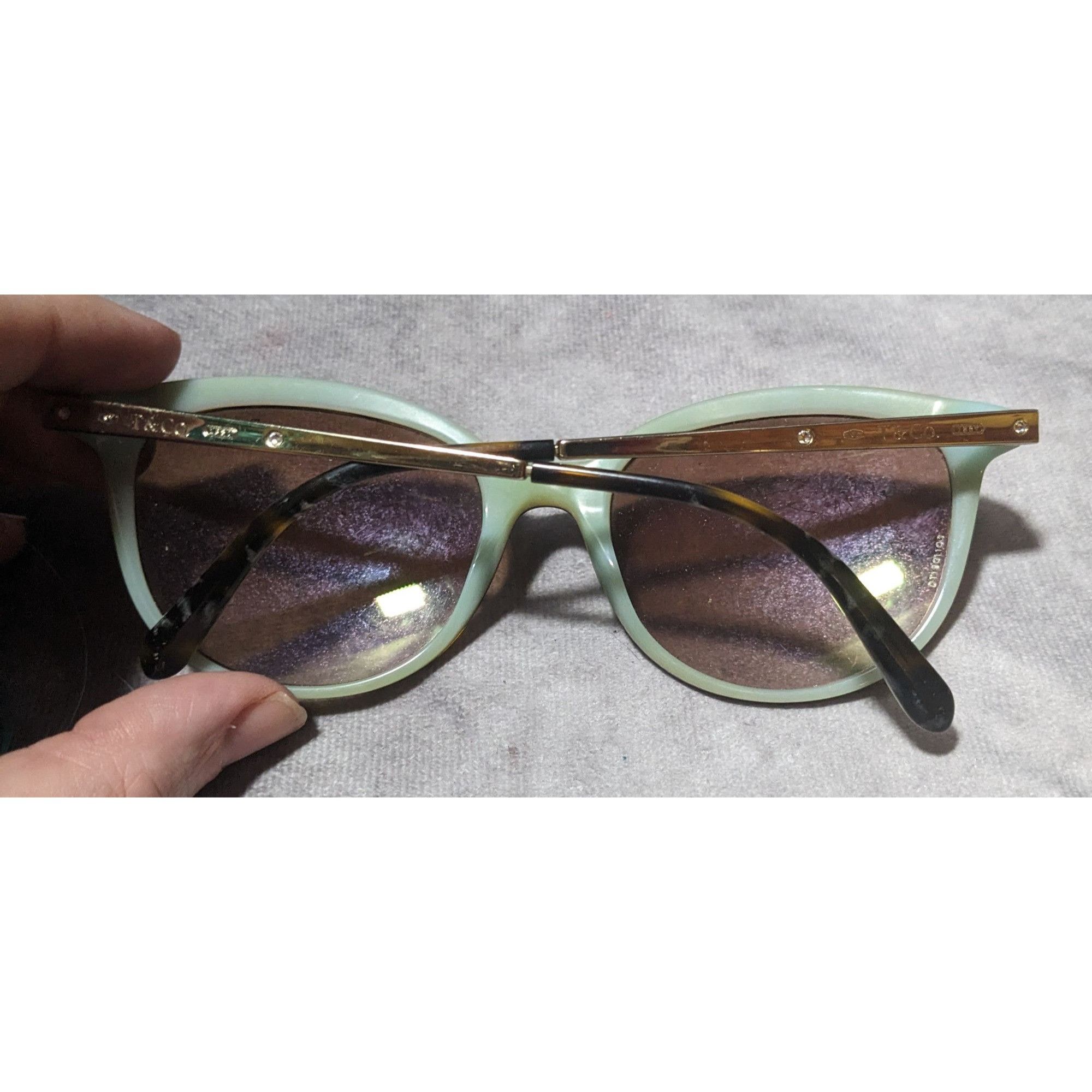 Tiffany & Co. Tiffany & Co Tortoise And Blue Sunglasses Size ONE SIZE - 11 Thumbnail