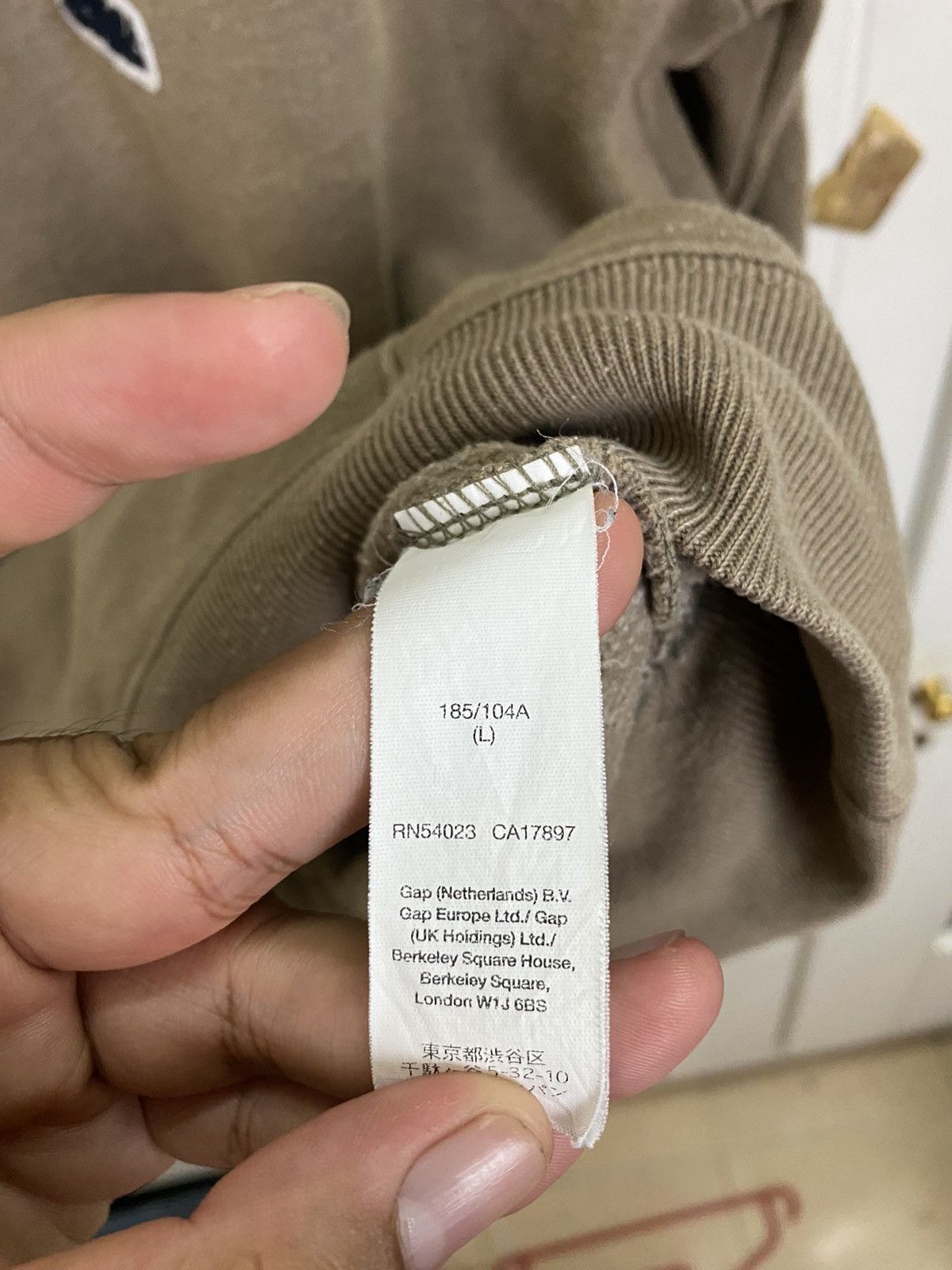 Gap × Vintage Vintage GAP Brown Hoodies Size US L / EU 52-54 / 3 - 6 Thumbnail