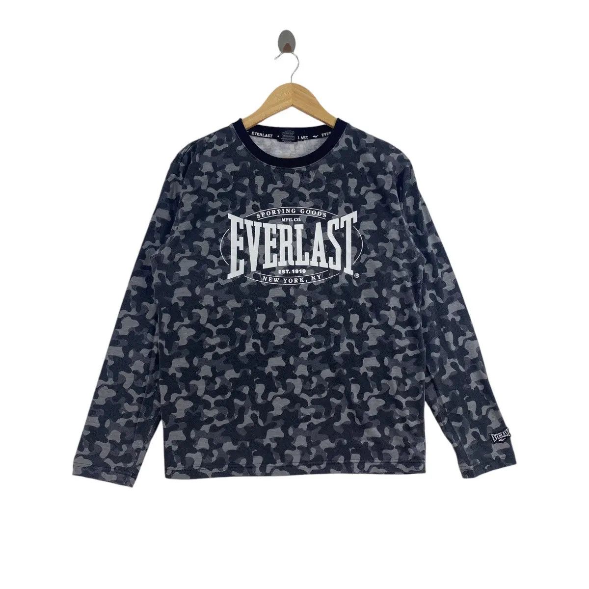 Everlast EVERLAST NEW YORK Woodland Camo Tee Shirt Top Long Sleeve Size L / US 10 / IT 46 - 1 Thumbnail