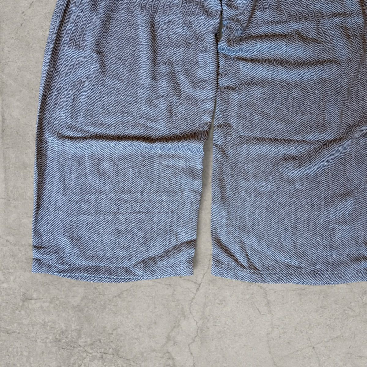 Japanese Brand Wide leg Japanese style trousers, brown herringbone. Size L Size US 34 / EU 50 - 2 Thumbnail