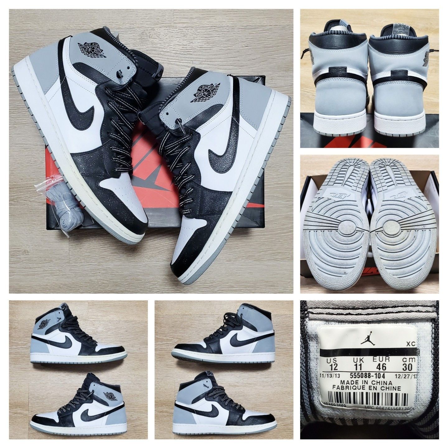 Nike Air Jordan 1 Retro OG High Barons 2014 OG ALL