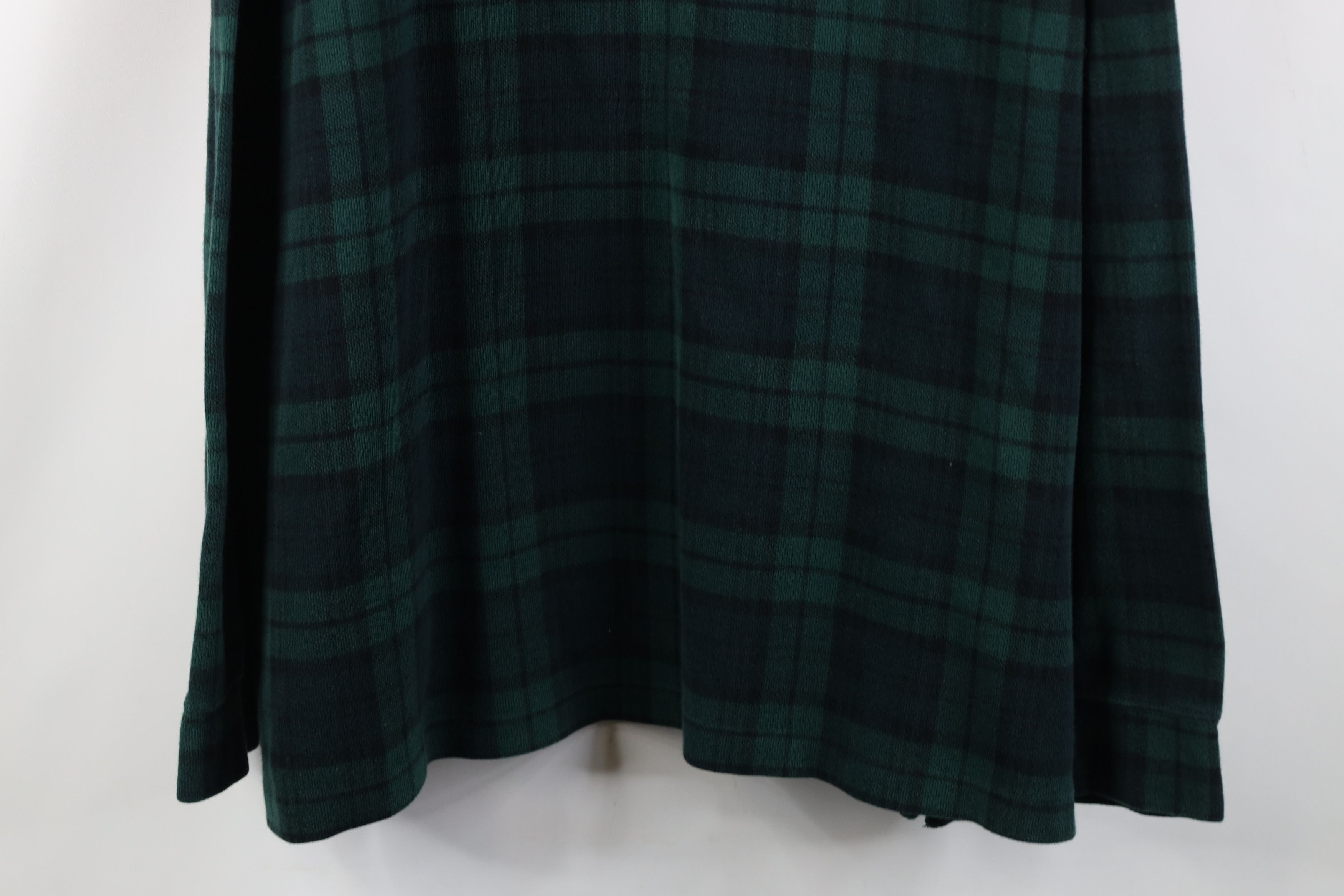 Ralph Lauren Vintage Y2K Ralph Lauren Ribbed 1/4 Half Zip Sweater Plaid Size US XXL / EU 58 / 5 - 3 Thumbnail