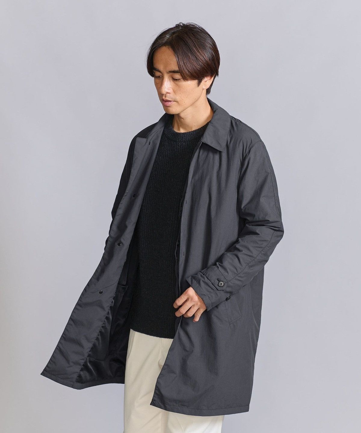 BEAUTY&YOUTH Men’s 🇯🇵 Beauty & Youth Pertex Balmacaan Coat Sz L NWT Size US L / EU 52-54 / 3 - 2 Thumbnail