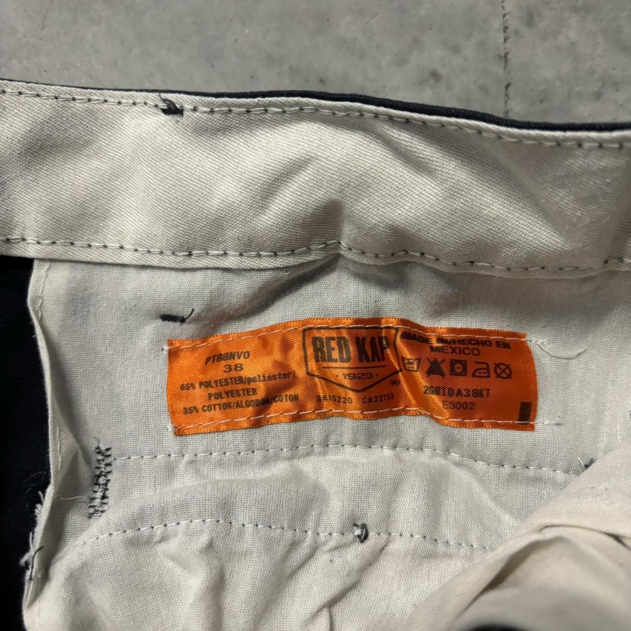 Japanese Brand × Vintage Crazy Vintage Y2K/2000s Baggy Navy Blue Skater Workwear Cargo Pants! Size US 38 / EU 54 - 8 Thumbnail