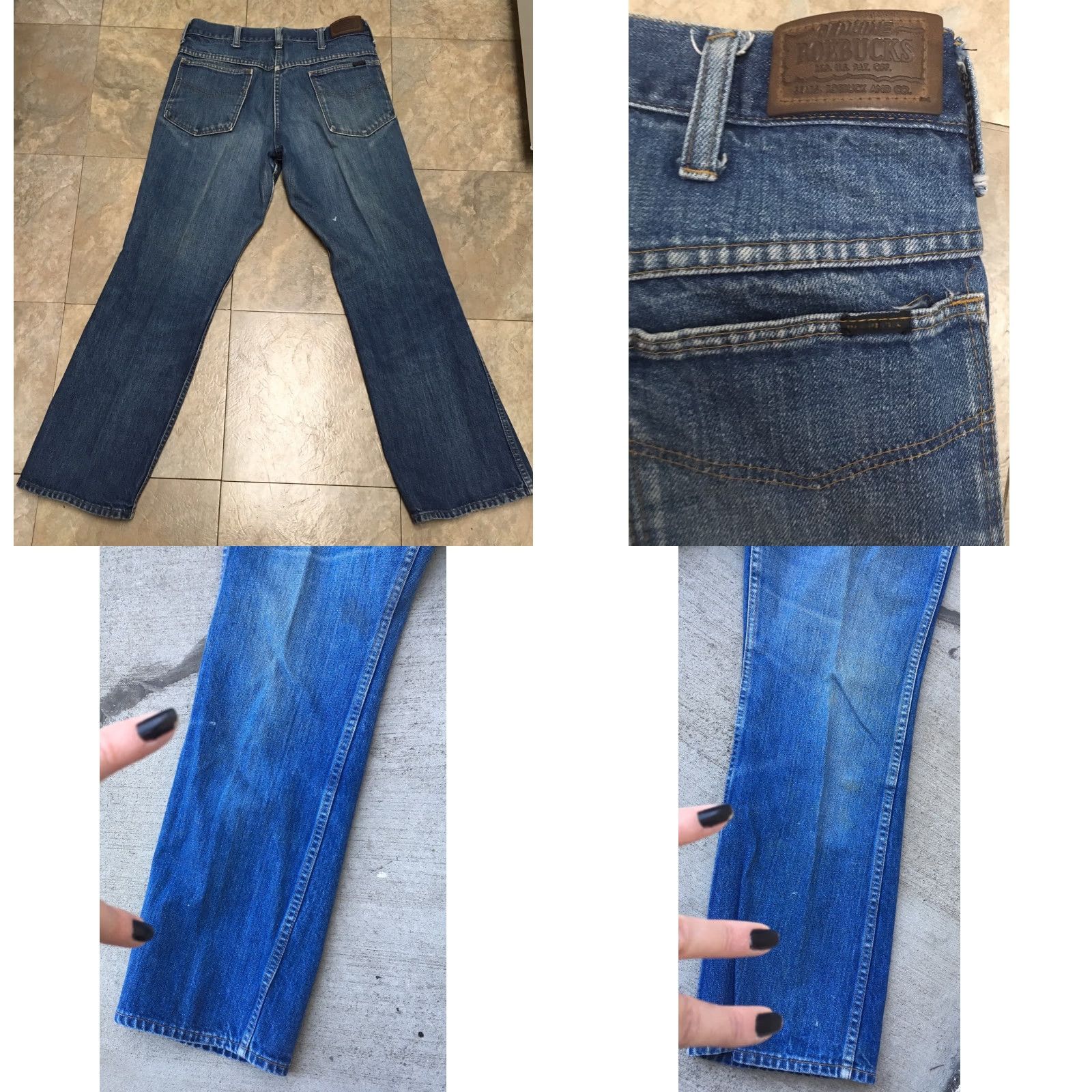 Sears VINTAGE Roebucks Sears Roebuck And Co Size 33 Jeans Denim Blue Waist 32 Inseam 30 Regular Mens Womens Jeans Roebucks Vintage Size US 32 / EU 48 - 8 Thumbnail